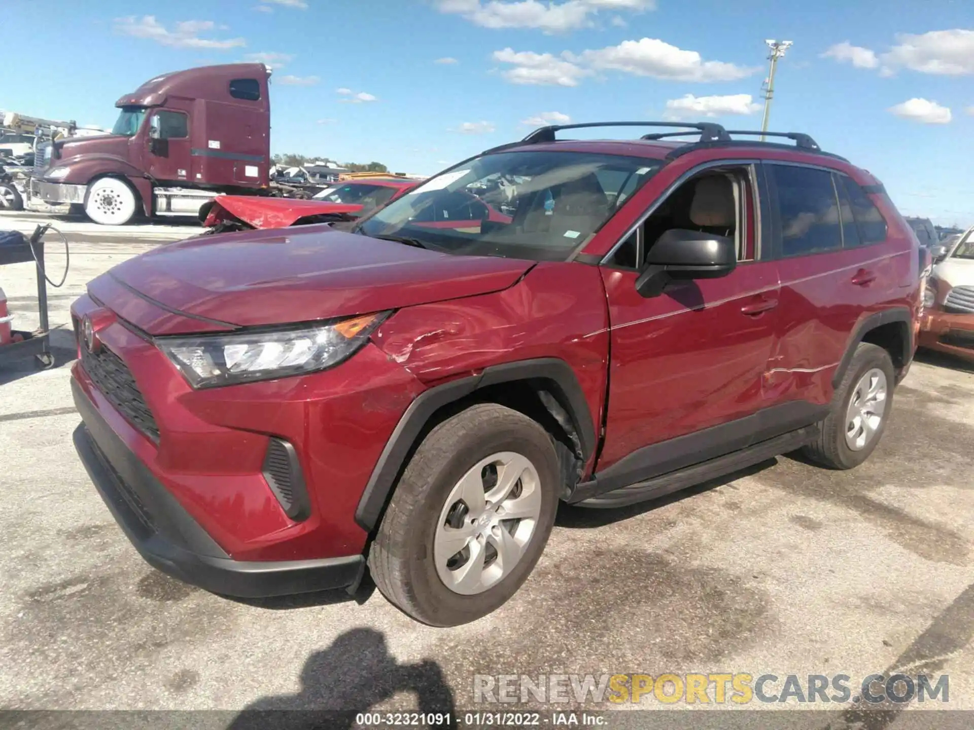 2 Фотография поврежденного автомобиля 2T3H1RFV2KW039503 TOYOTA RAV4 2019