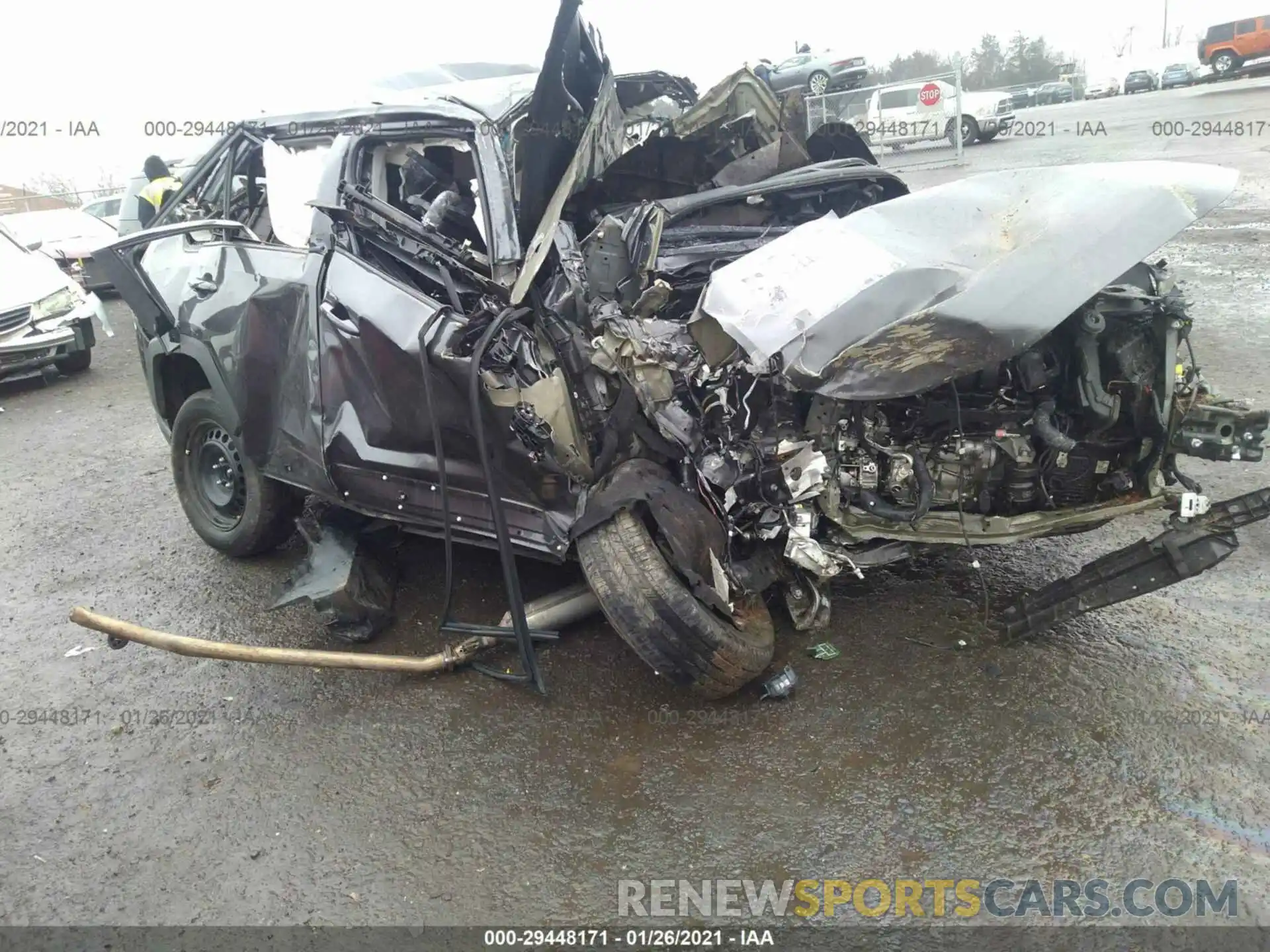 1 Photograph of a damaged car 2T3H1RFV2KW042093 TOYOTA RAV4 2019