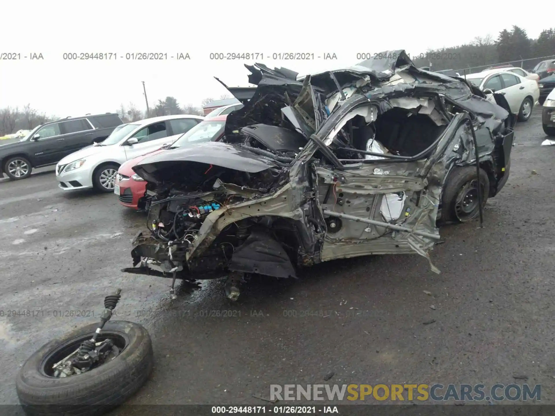 2 Photograph of a damaged car 2T3H1RFV2KW042093 TOYOTA RAV4 2019