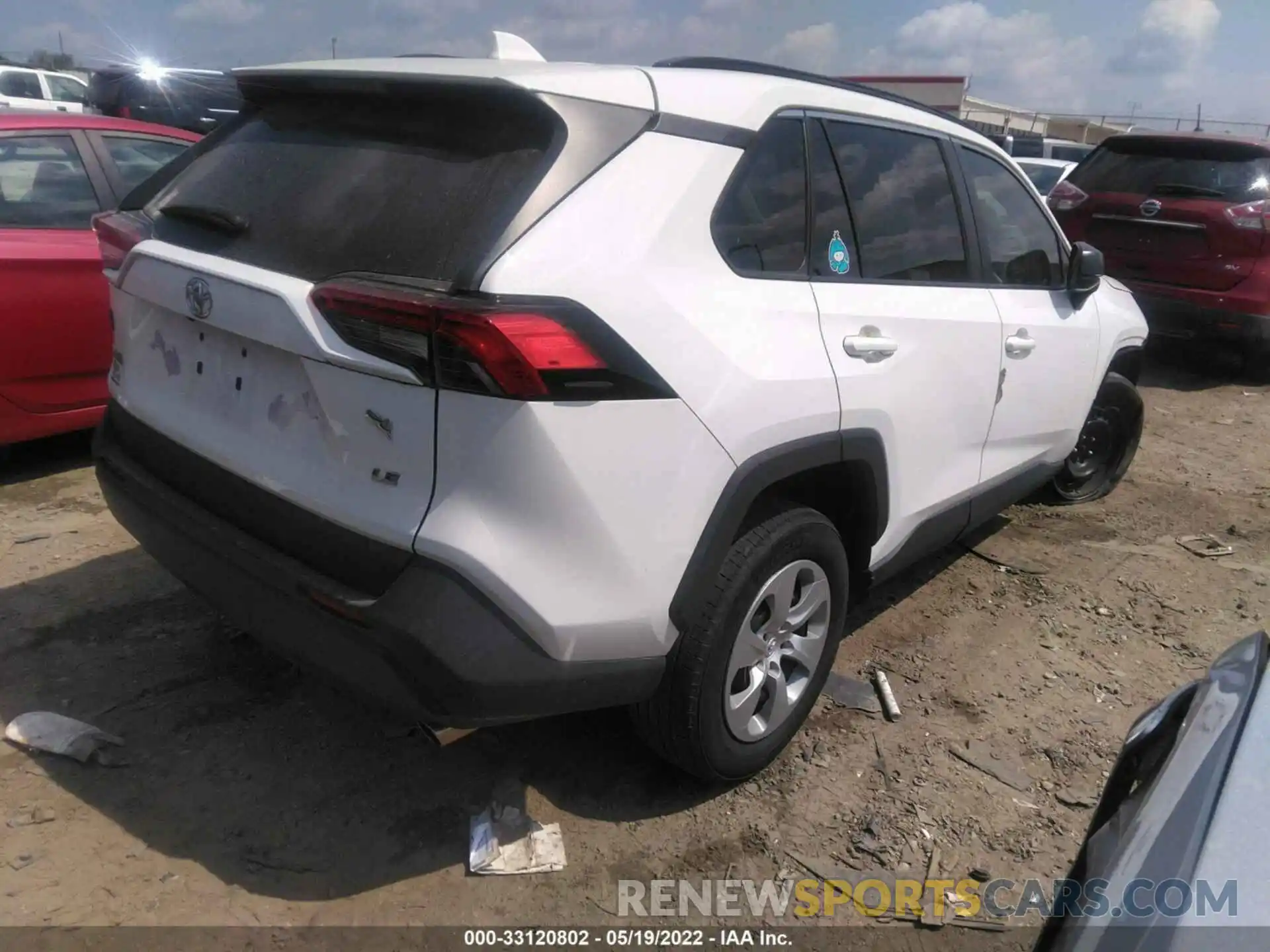 4 Фотография поврежденного автомобиля 2T3H1RFV2KW045057 TOYOTA RAV4 2019