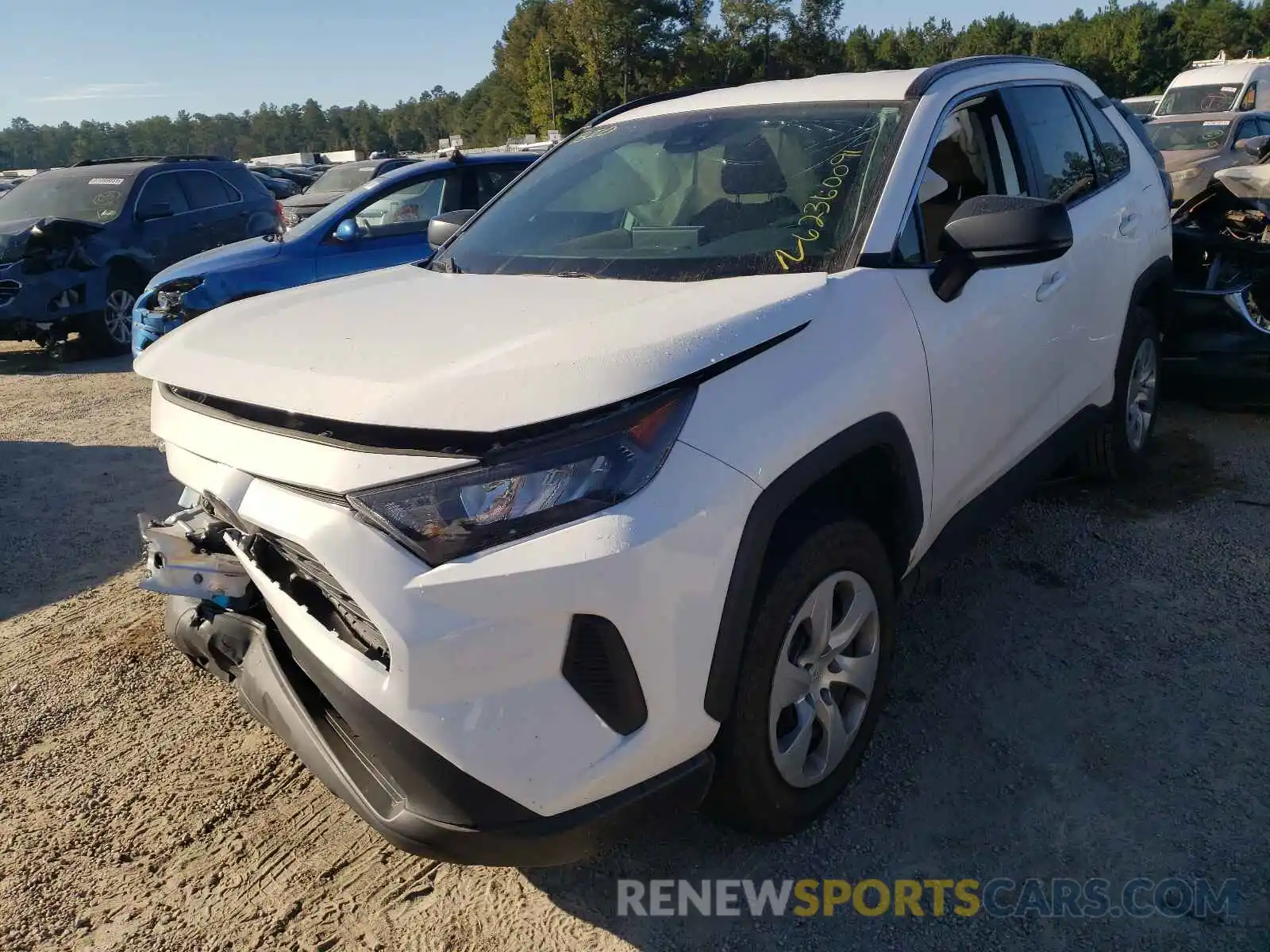 2 Photograph of a damaged car 2T3H1RFV2KW046242 TOYOTA RAV4 2019