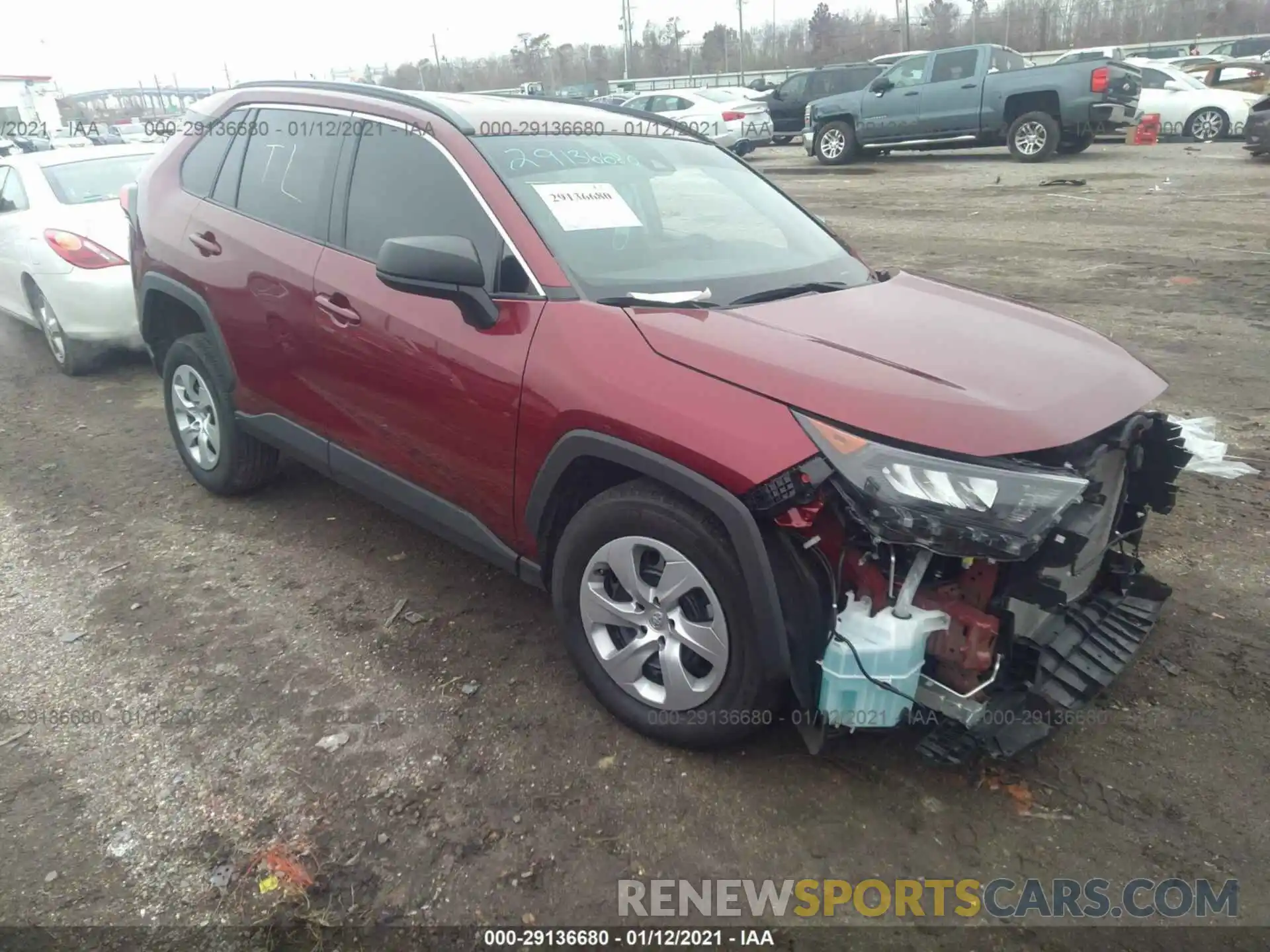 1 Photograph of a damaged car 2T3H1RFV2KW048301 TOYOTA RAV4 2019