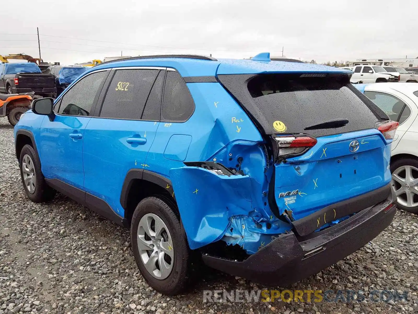 3 Фотография поврежденного автомобиля 2T3H1RFV2KW049982 TOYOTA RAV4 2019