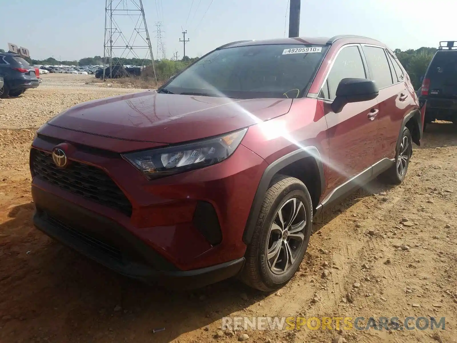 2 Фотография поврежденного автомобиля 2T3H1RFV2KW050503 TOYOTA RAV4 2019