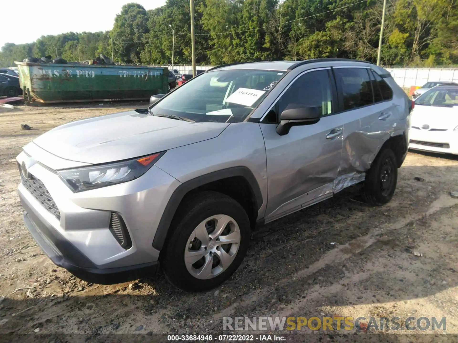 2 Photograph of a damaged car 2T3H1RFV2KW052915 TOYOTA RAV4 2019