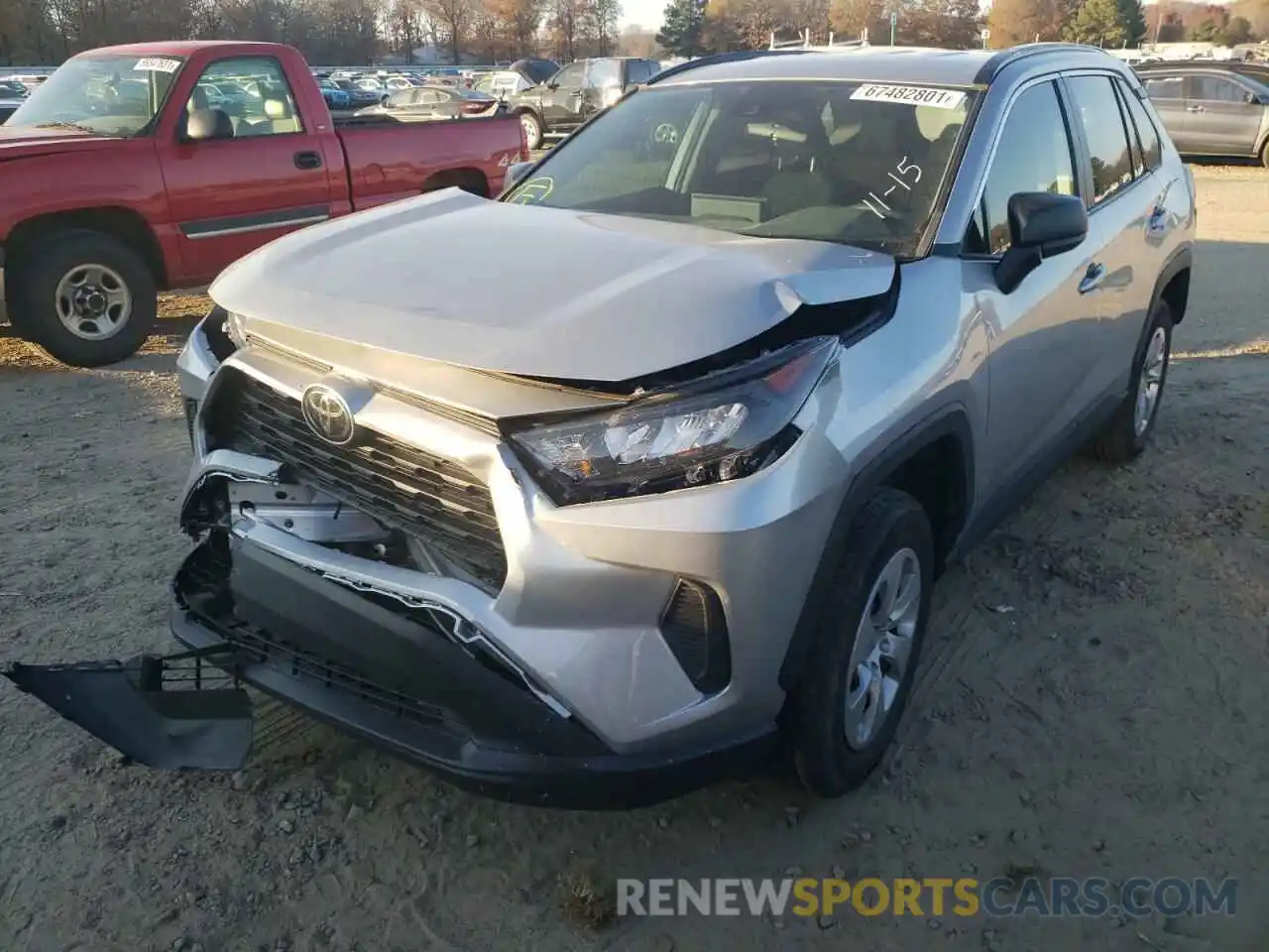 2 Photograph of a damaged car 2T3H1RFV2KW055507 TOYOTA RAV4 2019