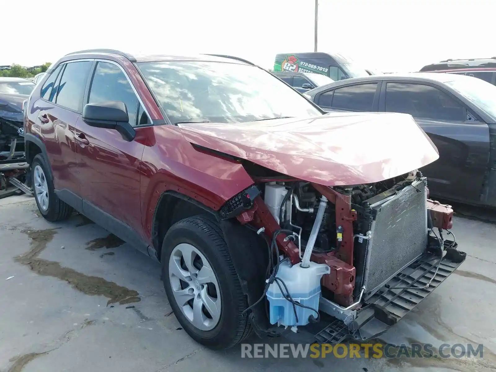 1 Photograph of a damaged car 2T3H1RFV3KC002946 TOYOTA RAV4 2019