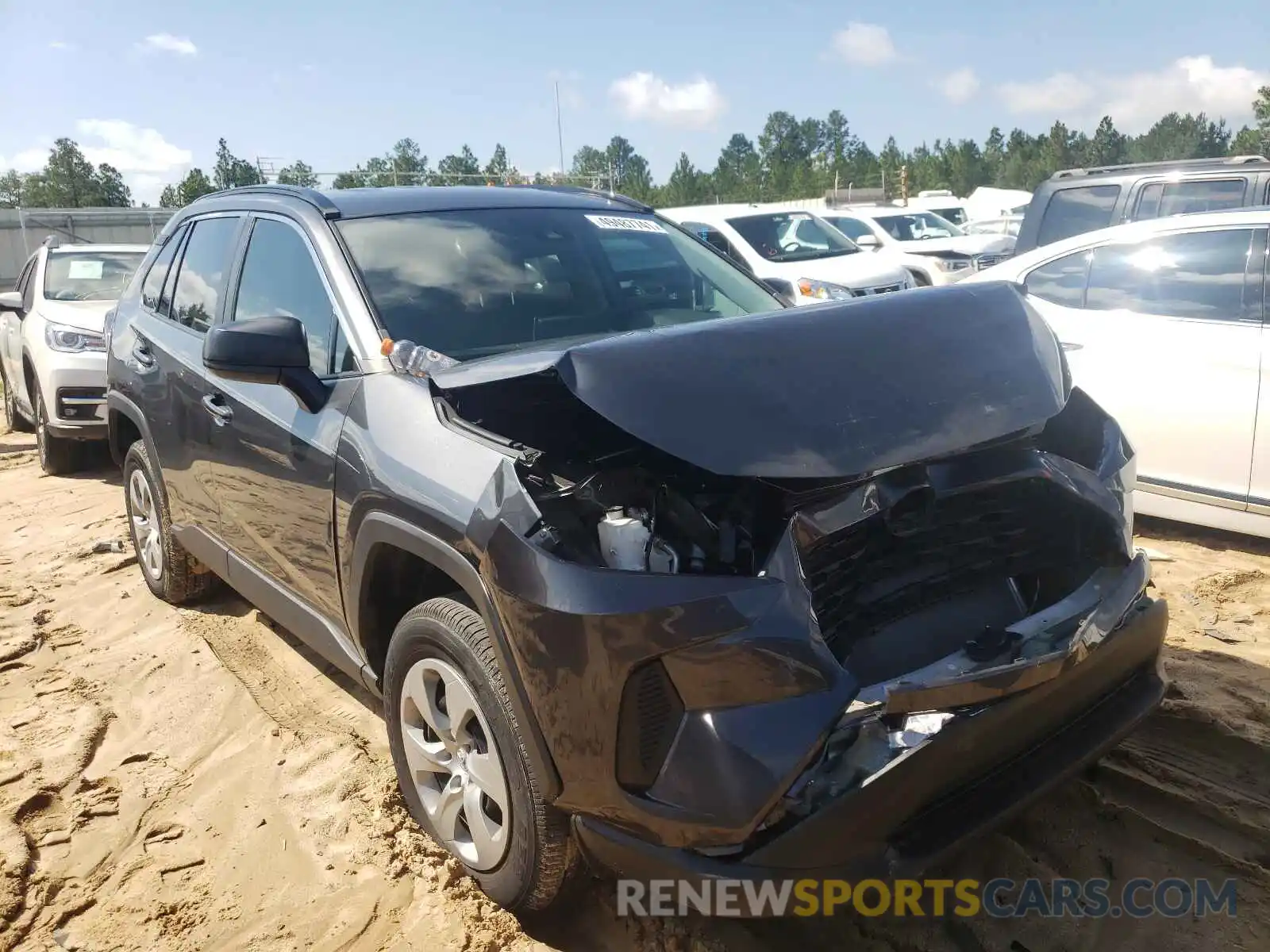 1 Photograph of a damaged car 2T3H1RFV3KC015602 TOYOTA RAV4 2019