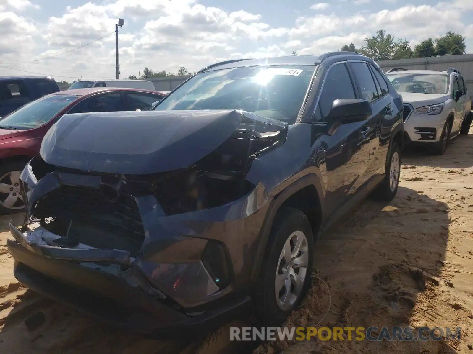 2 Photograph of a damaged car 2T3H1RFV3KC015602 TOYOTA RAV4 2019