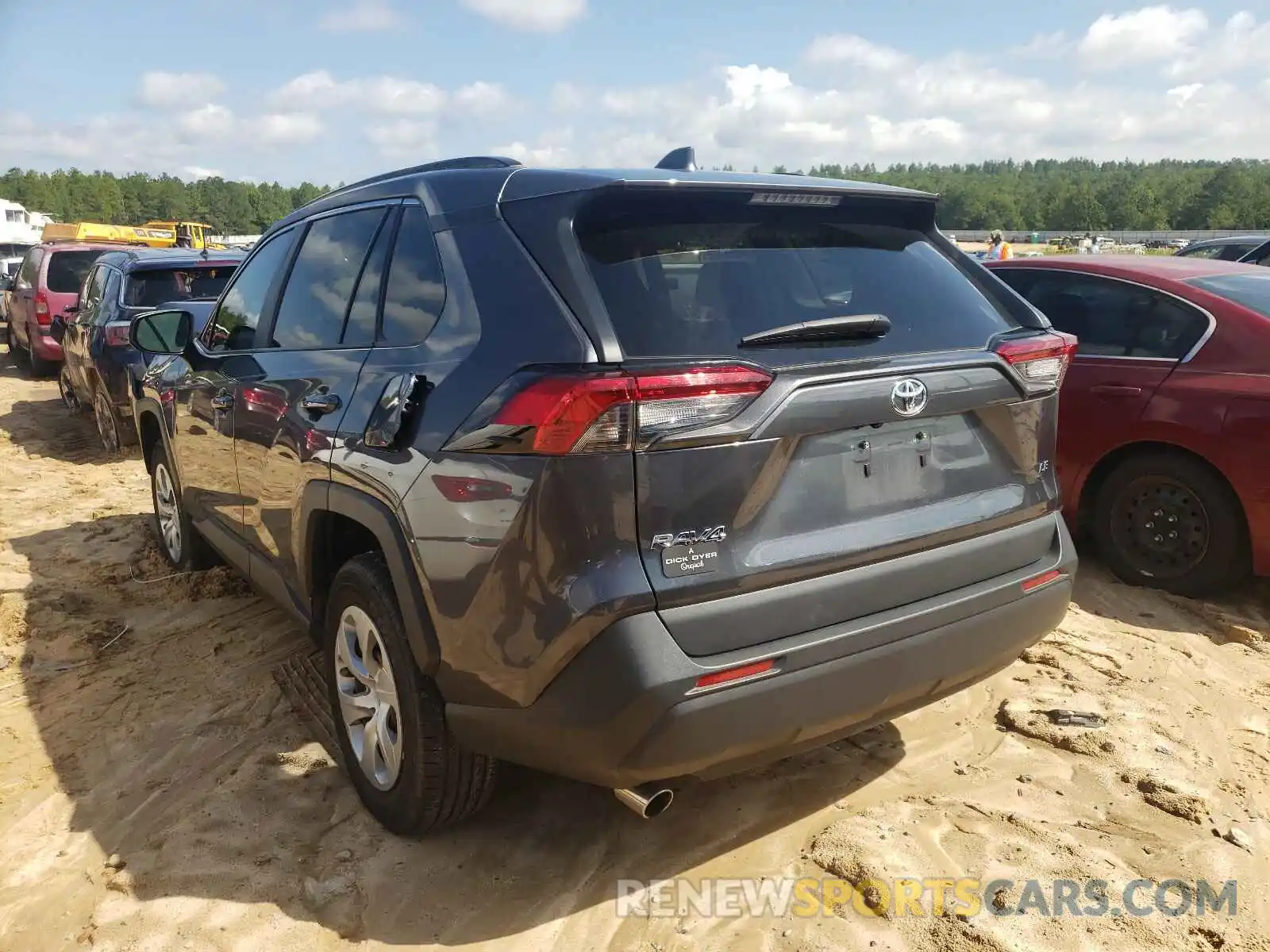 3 Photograph of a damaged car 2T3H1RFV3KC015602 TOYOTA RAV4 2019