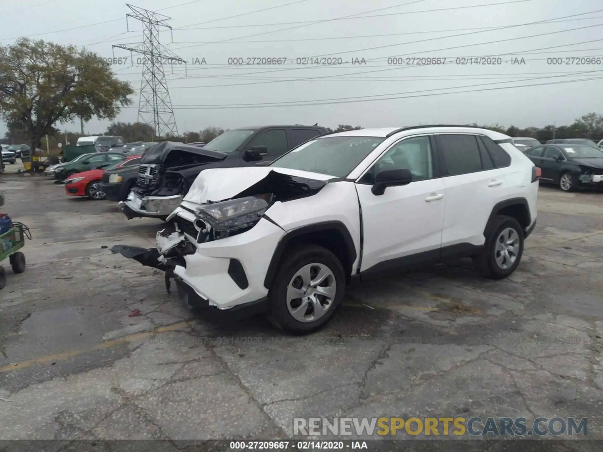 2 Photograph of a damaged car 2T3H1RFV3KC017513 TOYOTA RAV4 2019