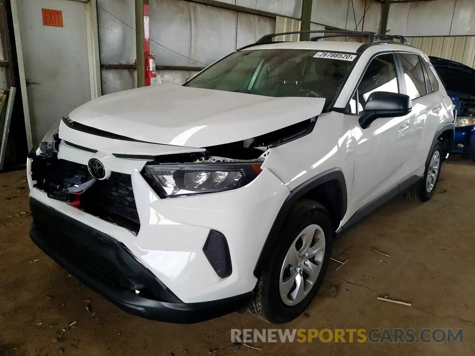 2 Photograph of a damaged car 2T3H1RFV3KC017561 TOYOTA RAV4 2019