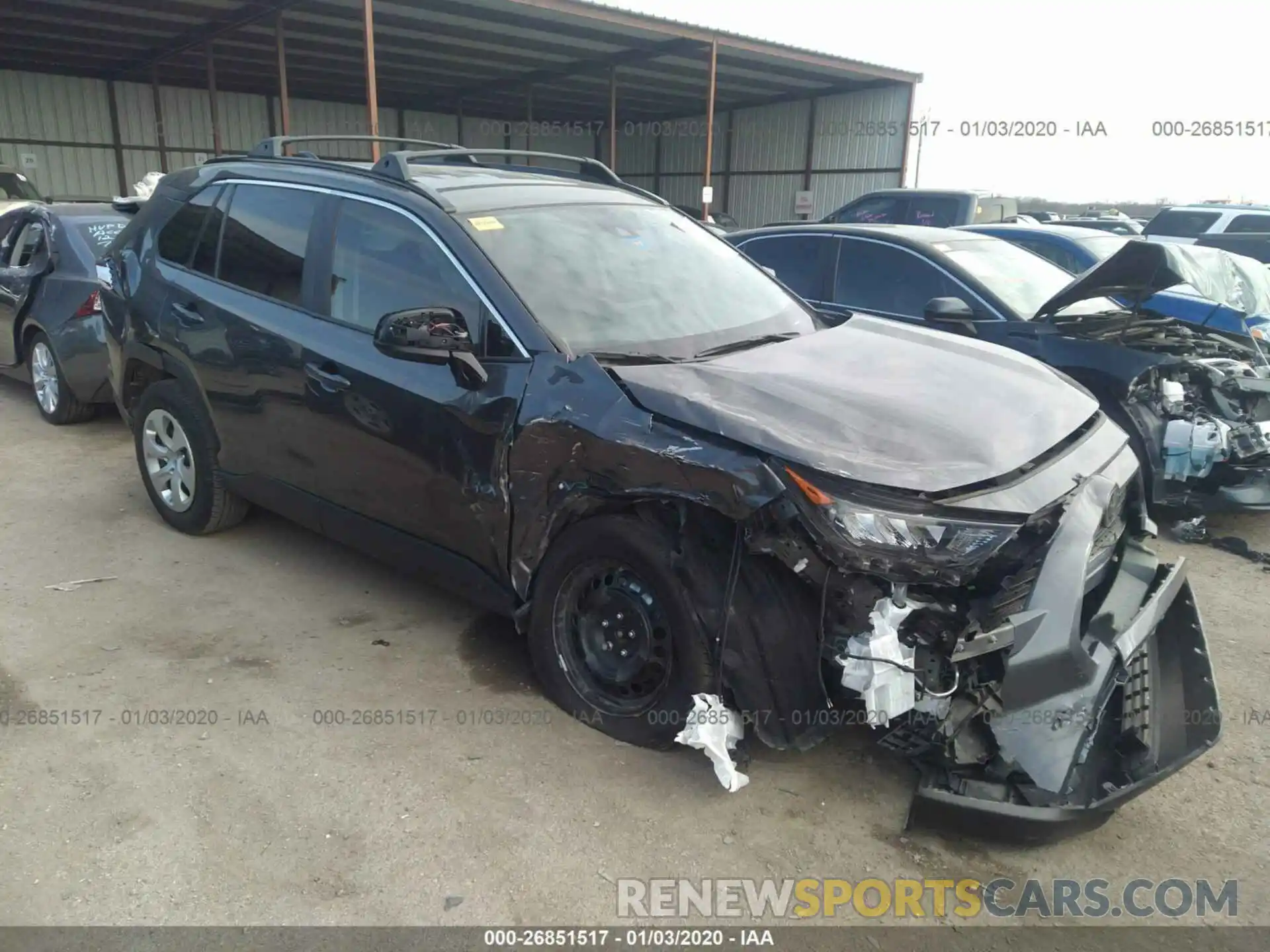 1 Photograph of a damaged car 2T3H1RFV3KC022663 TOYOTA RAV4 2019