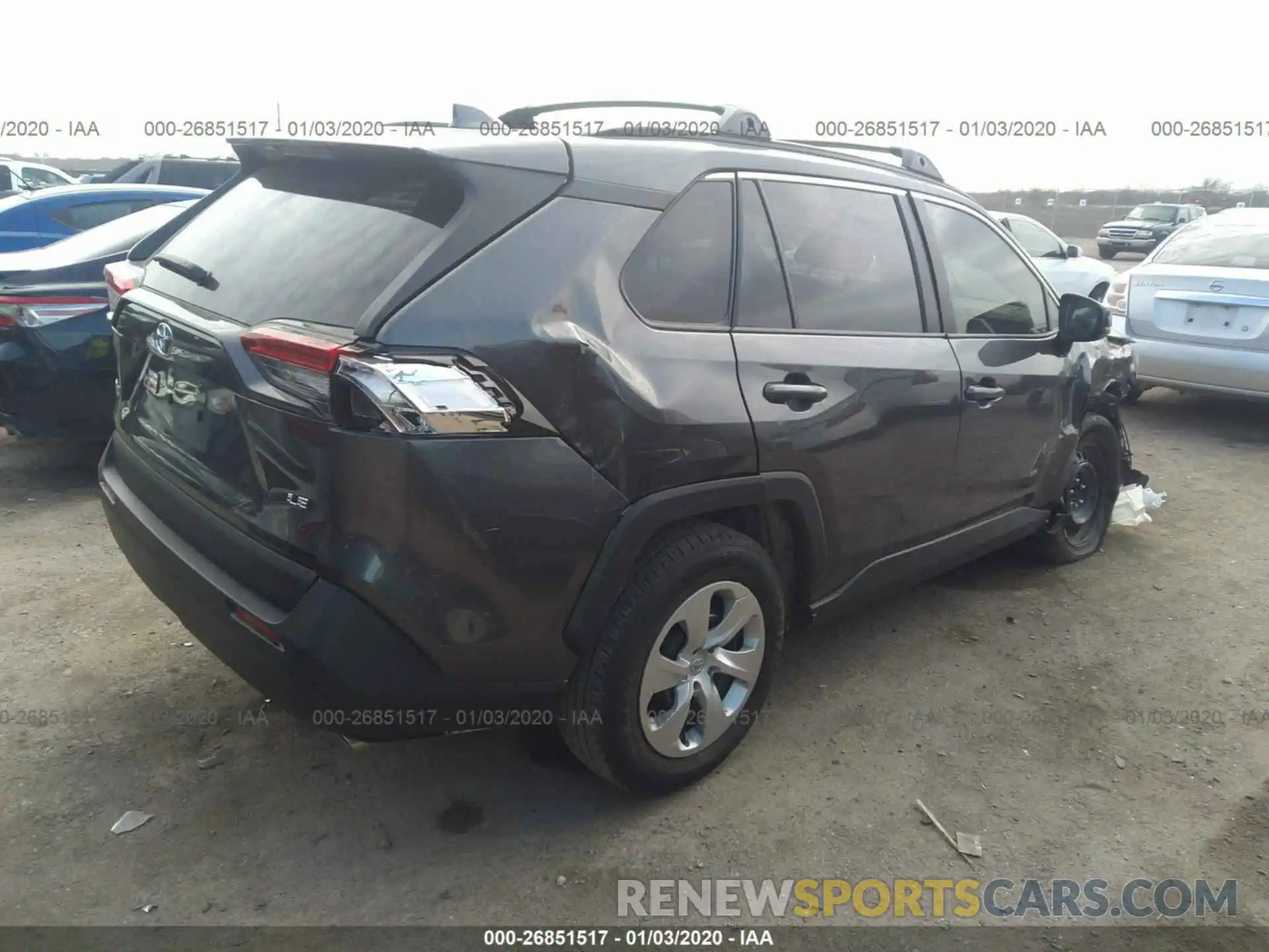 4 Photograph of a damaged car 2T3H1RFV3KC022663 TOYOTA RAV4 2019