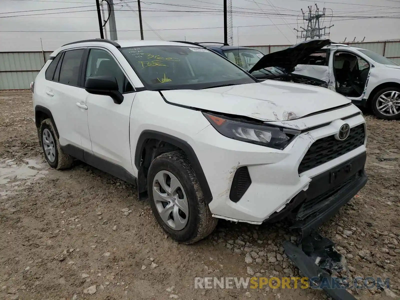 1 Photograph of a damaged car 2T3H1RFV3KC025711 TOYOTA RAV4 2019