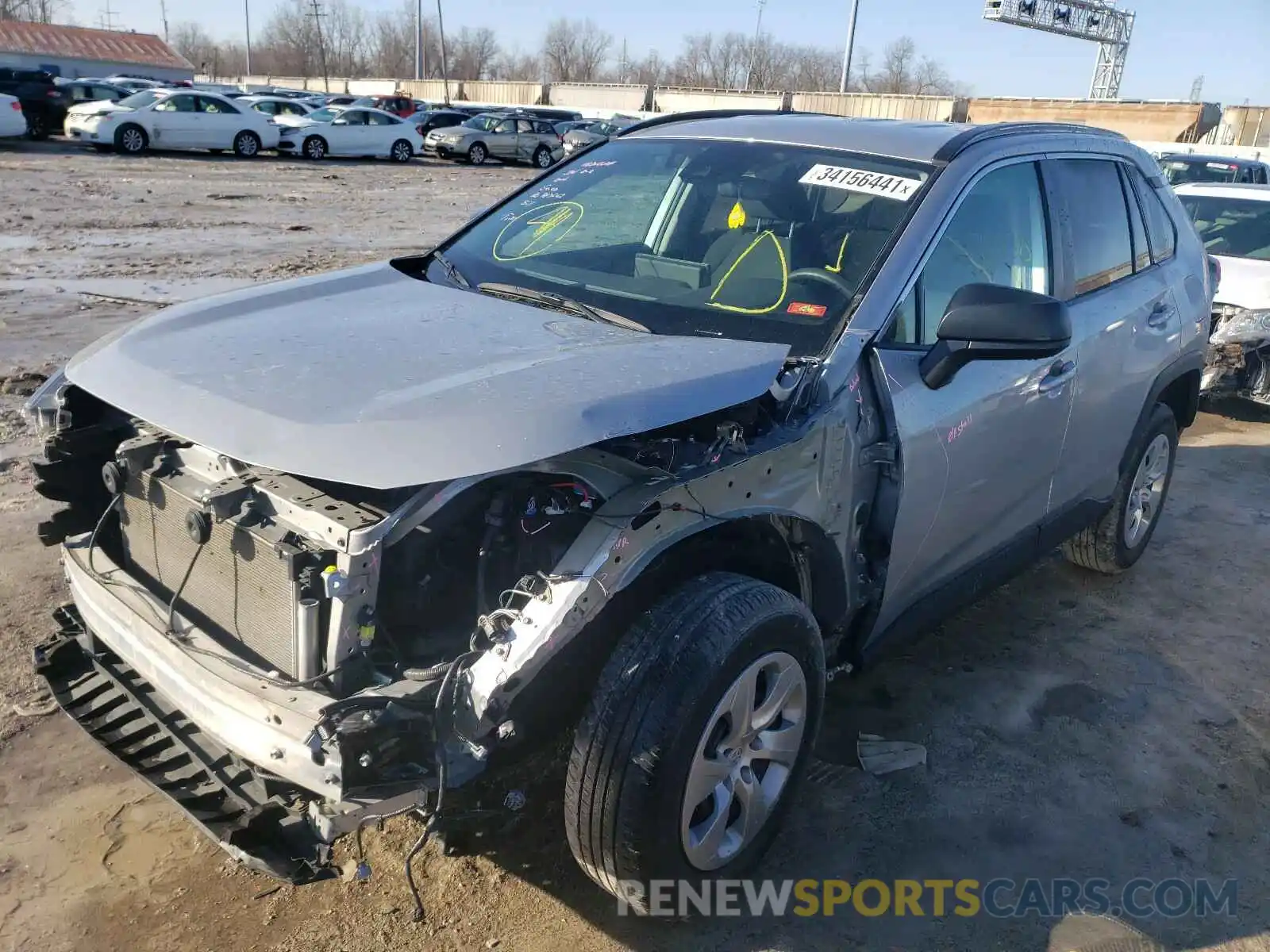 2 Photograph of a damaged car 2T3H1RFV3KW002167 TOYOTA RAV4 2019