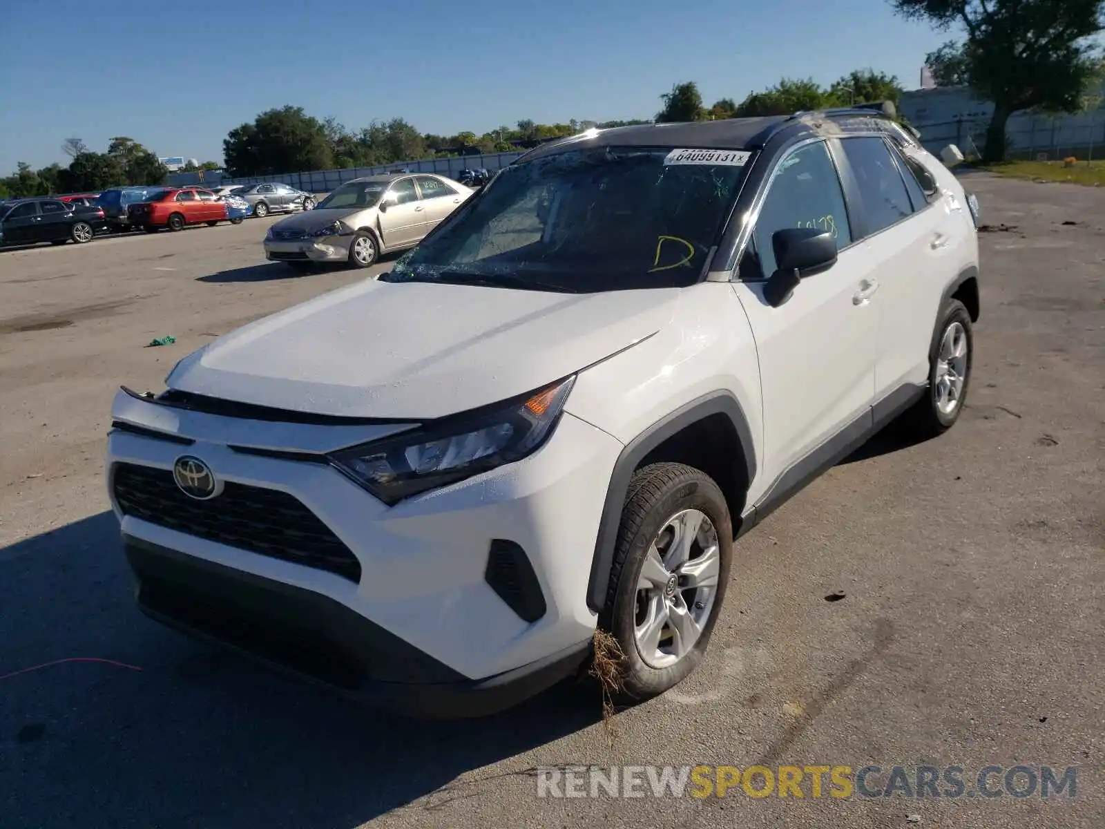 2 Photograph of a damaged car 2T3H1RFV3KW017932 TOYOTA RAV4 2019