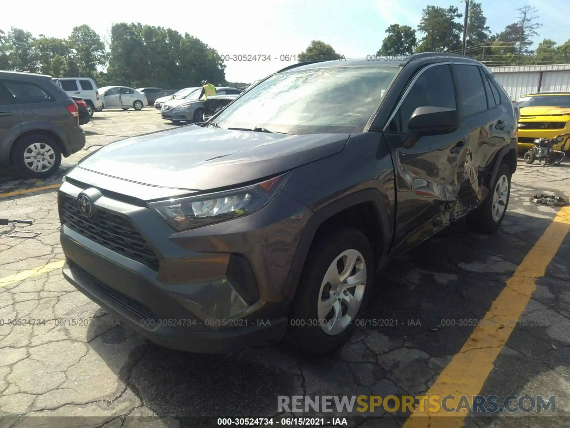 1 Photograph of a damaged car 2T3H1RFV3KW030597 TOYOTA RAV4 2019