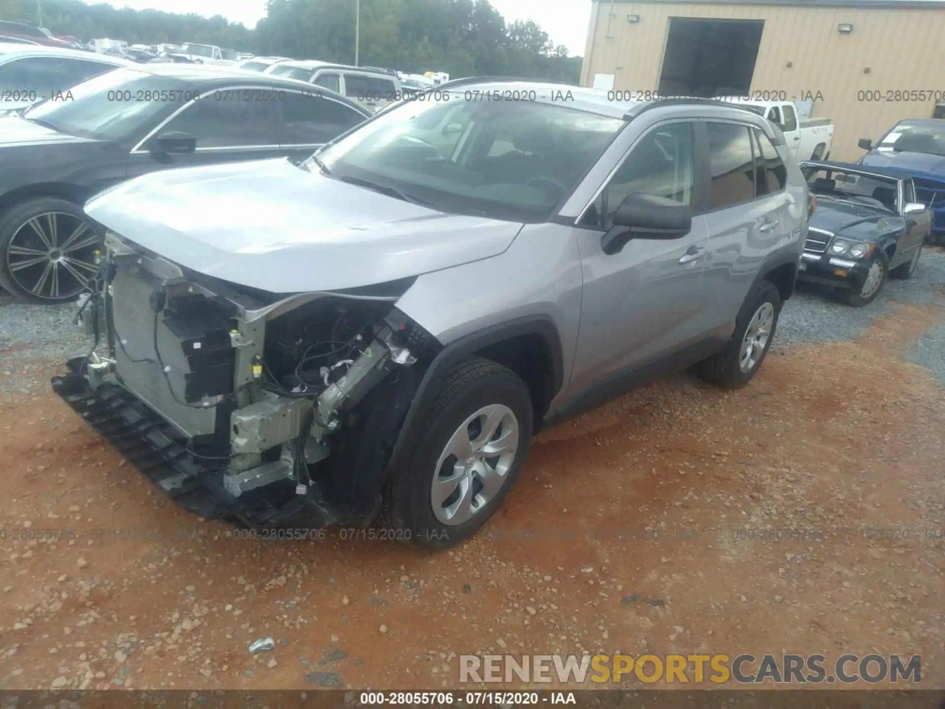 2 Photograph of a damaged car 2T3H1RFV3KW035959 TOYOTA RAV4 2019