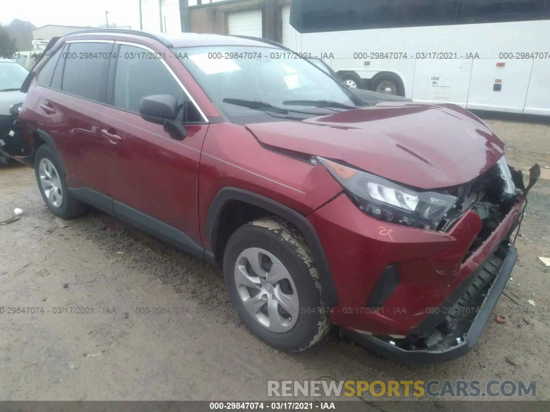 1 Photograph of a damaged car 2T3H1RFV3KW037517 TOYOTA RAV4 2019