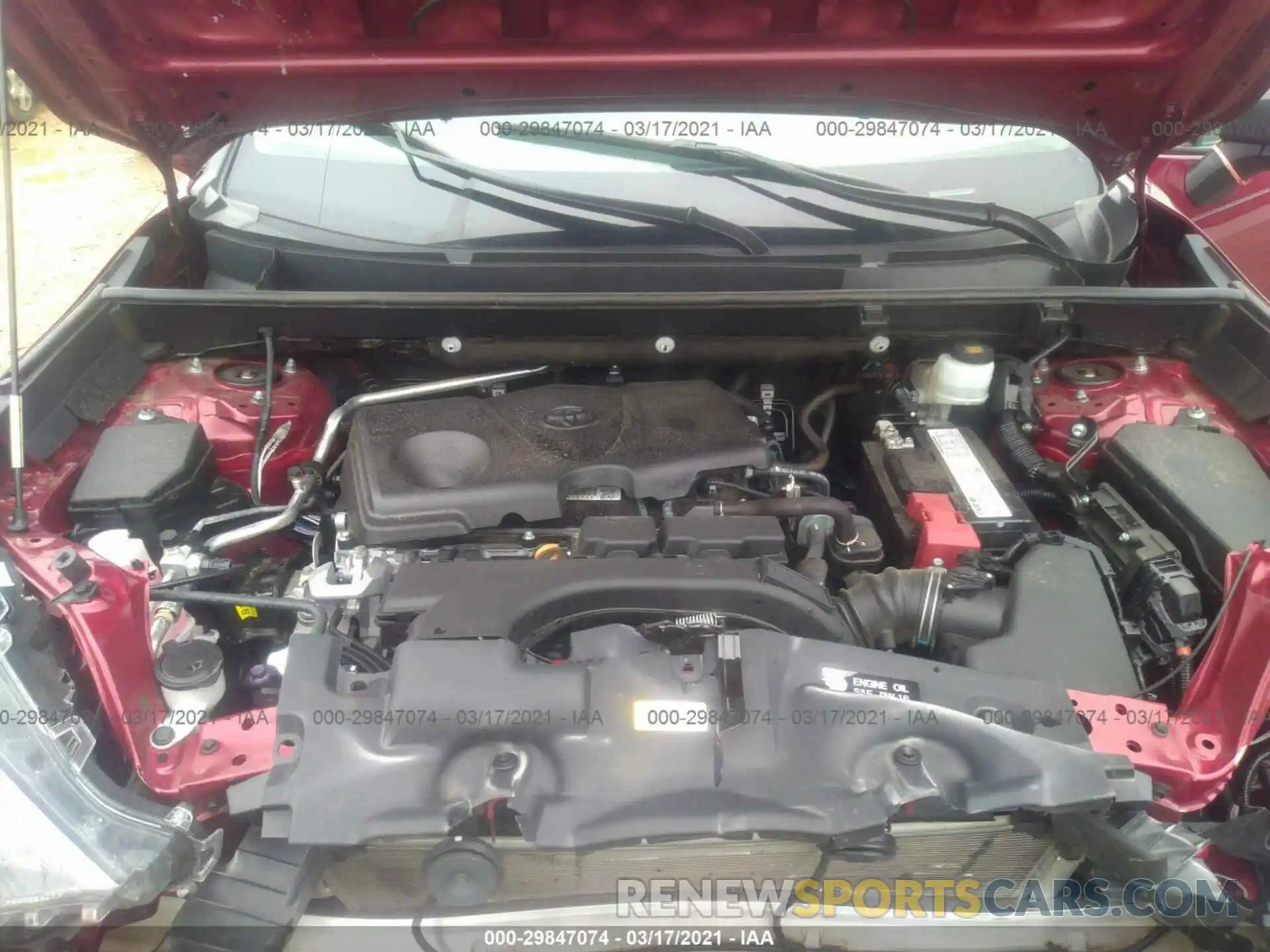 10 Фотография поврежденного автомобиля 2T3H1RFV3KW037517 TOYOTA RAV4 2019