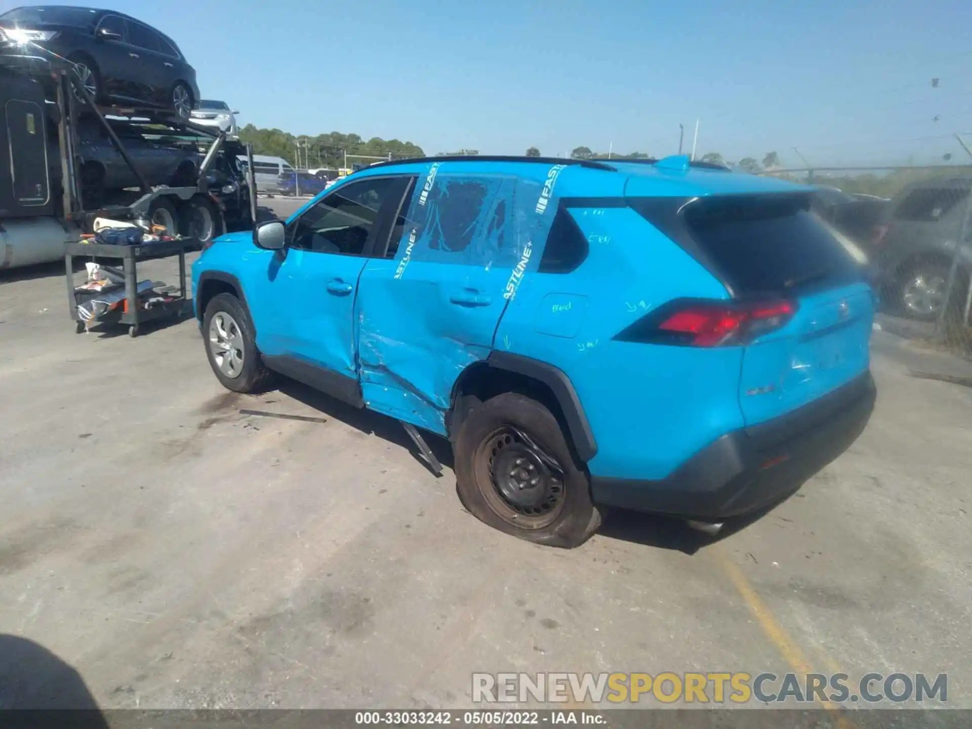 3 Фотография поврежденного автомобиля 2T3H1RFV3KW040188 TOYOTA RAV4 2019