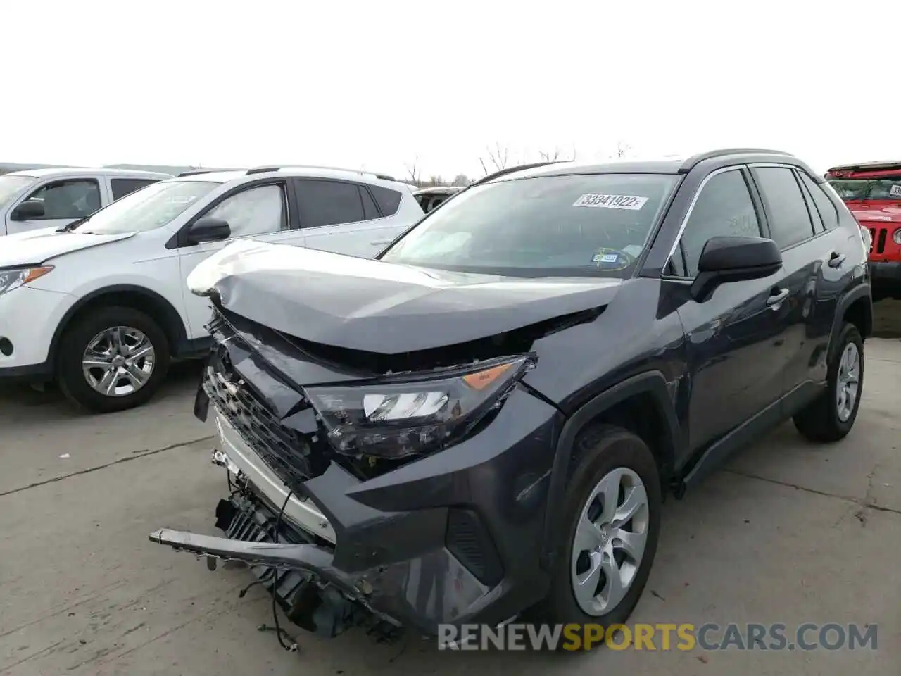 2 Photograph of a damaged car 2T3H1RFV3KW040837 TOYOTA RAV4 2019