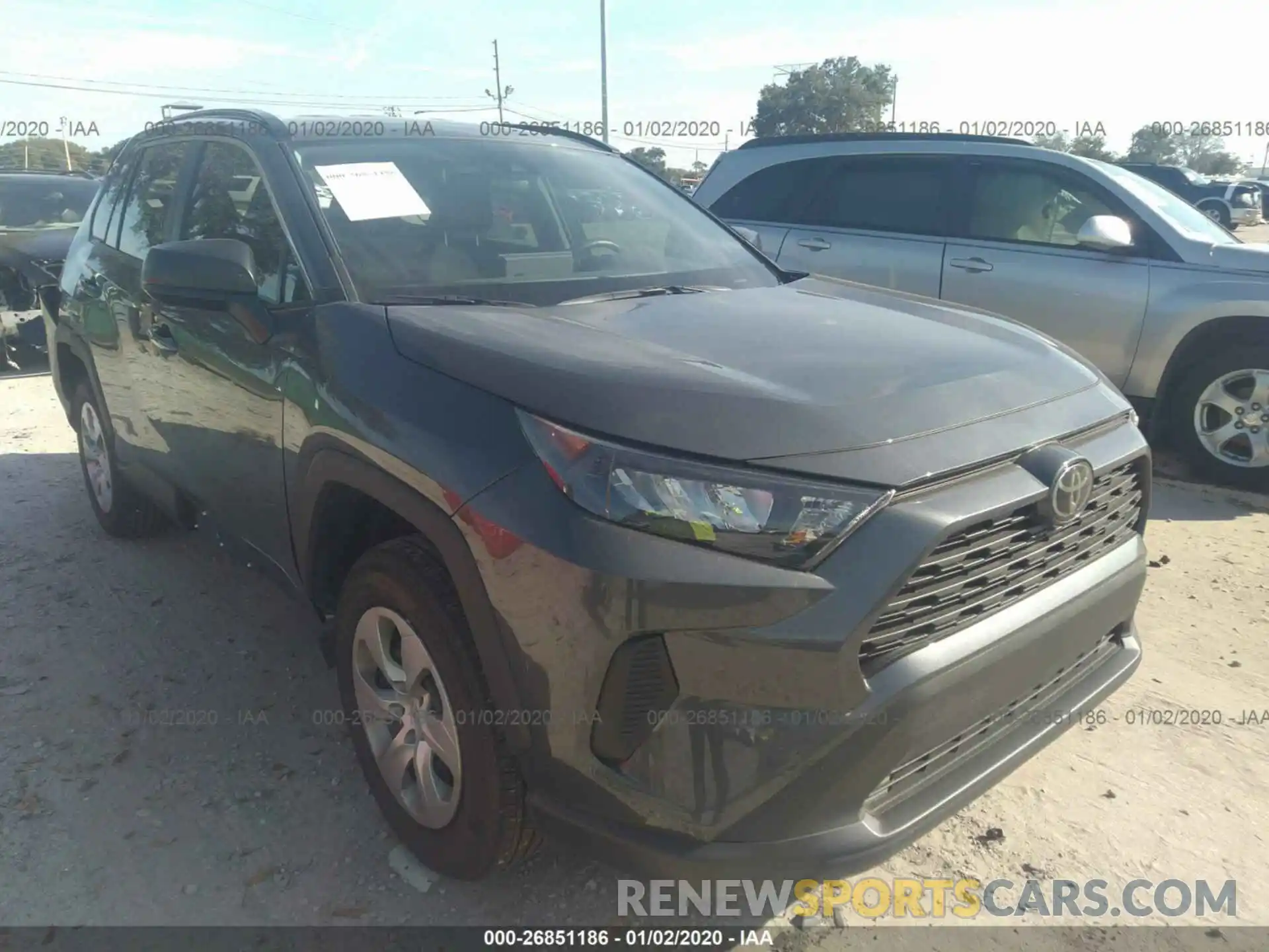 1 Photograph of a damaged car 2T3H1RFV3KW045911 TOYOTA RAV4 2019