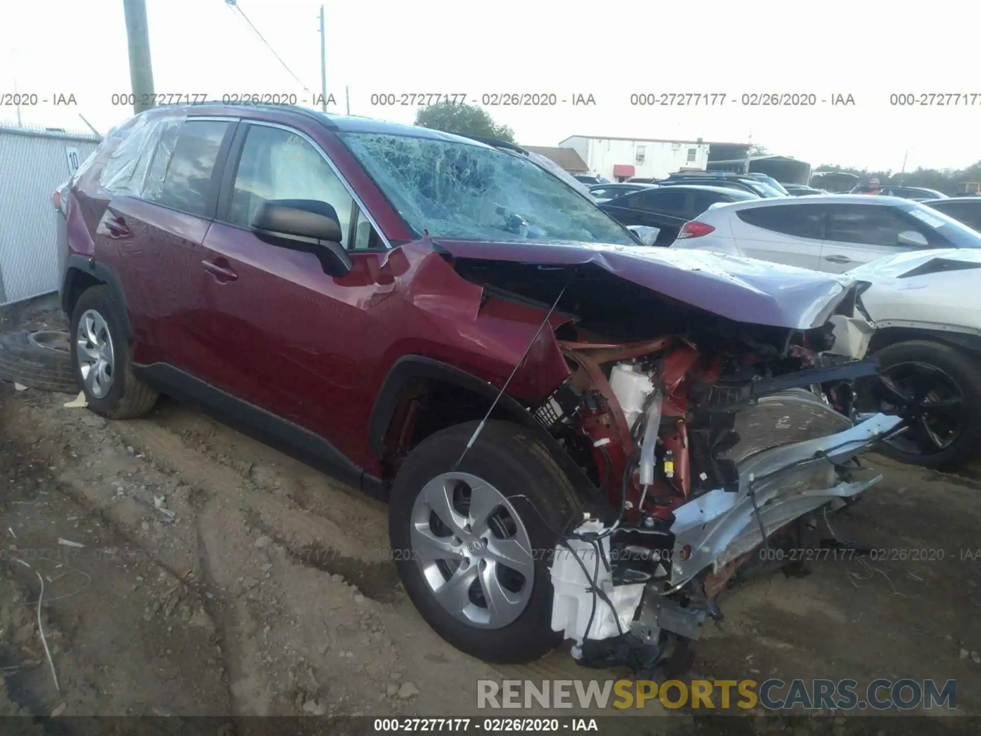 1 Photograph of a damaged car 2T3H1RFV3KW046556 TOYOTA RAV4 2019