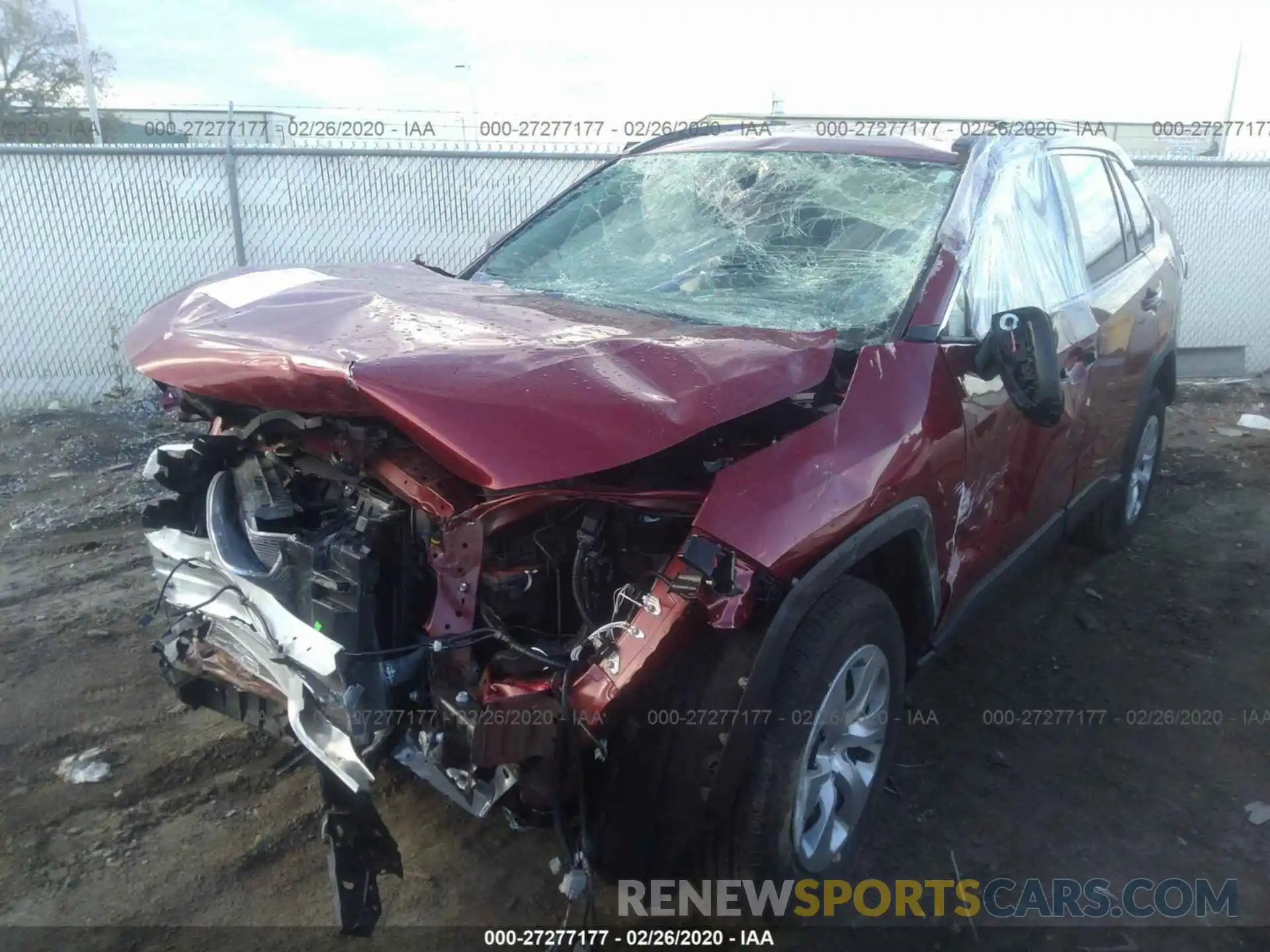 2 Photograph of a damaged car 2T3H1RFV3KW046556 TOYOTA RAV4 2019