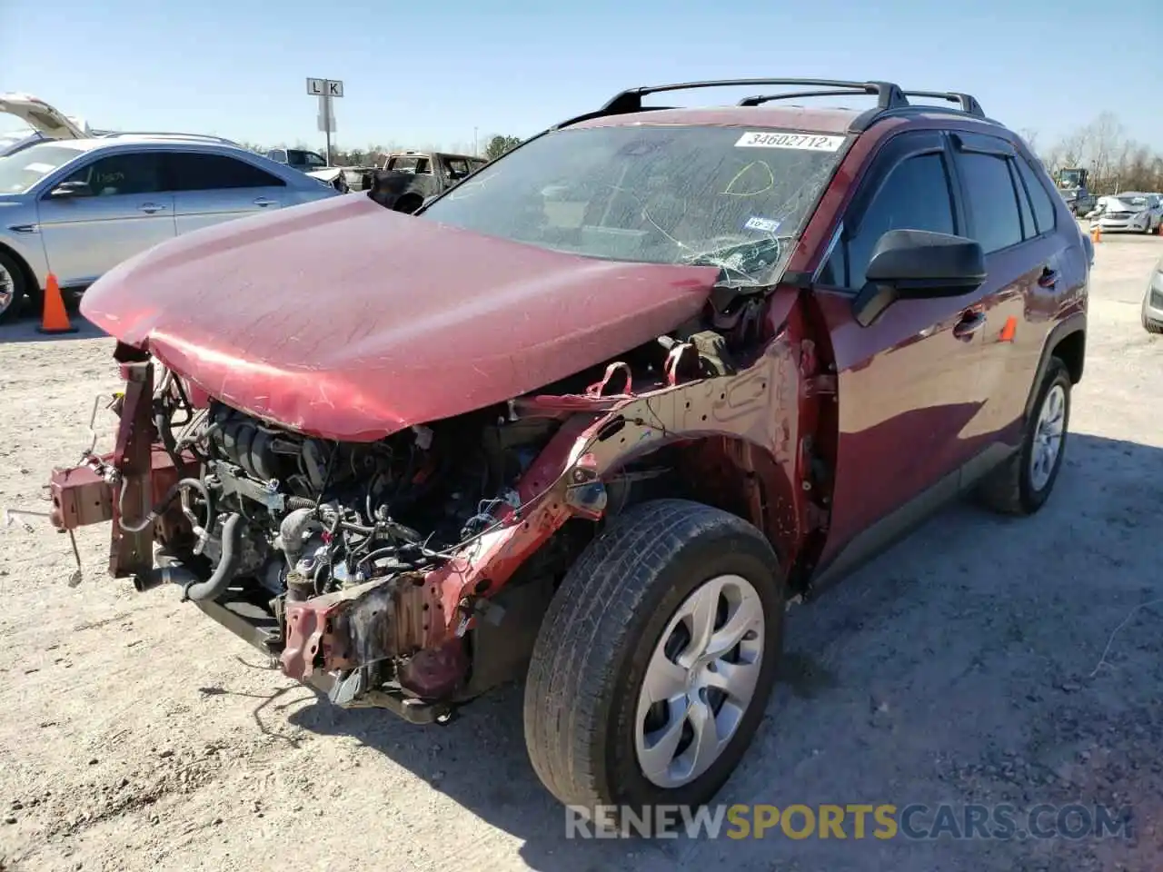 2 Photograph of a damaged car 2T3H1RFV3KW055502 TOYOTA RAV4 2019