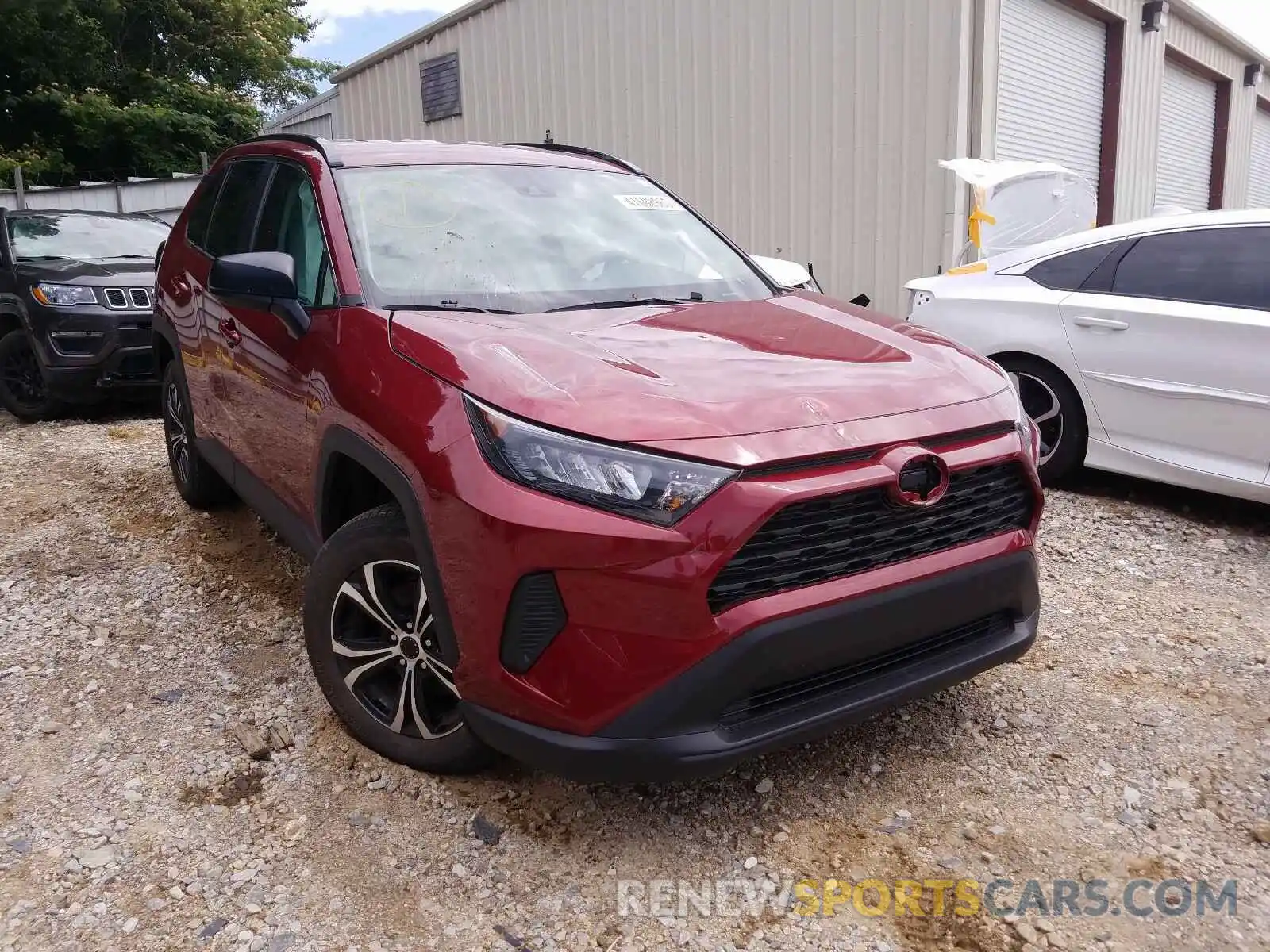 1 Photograph of a damaged car 2T3H1RFV4KC007198 TOYOTA RAV4 2019