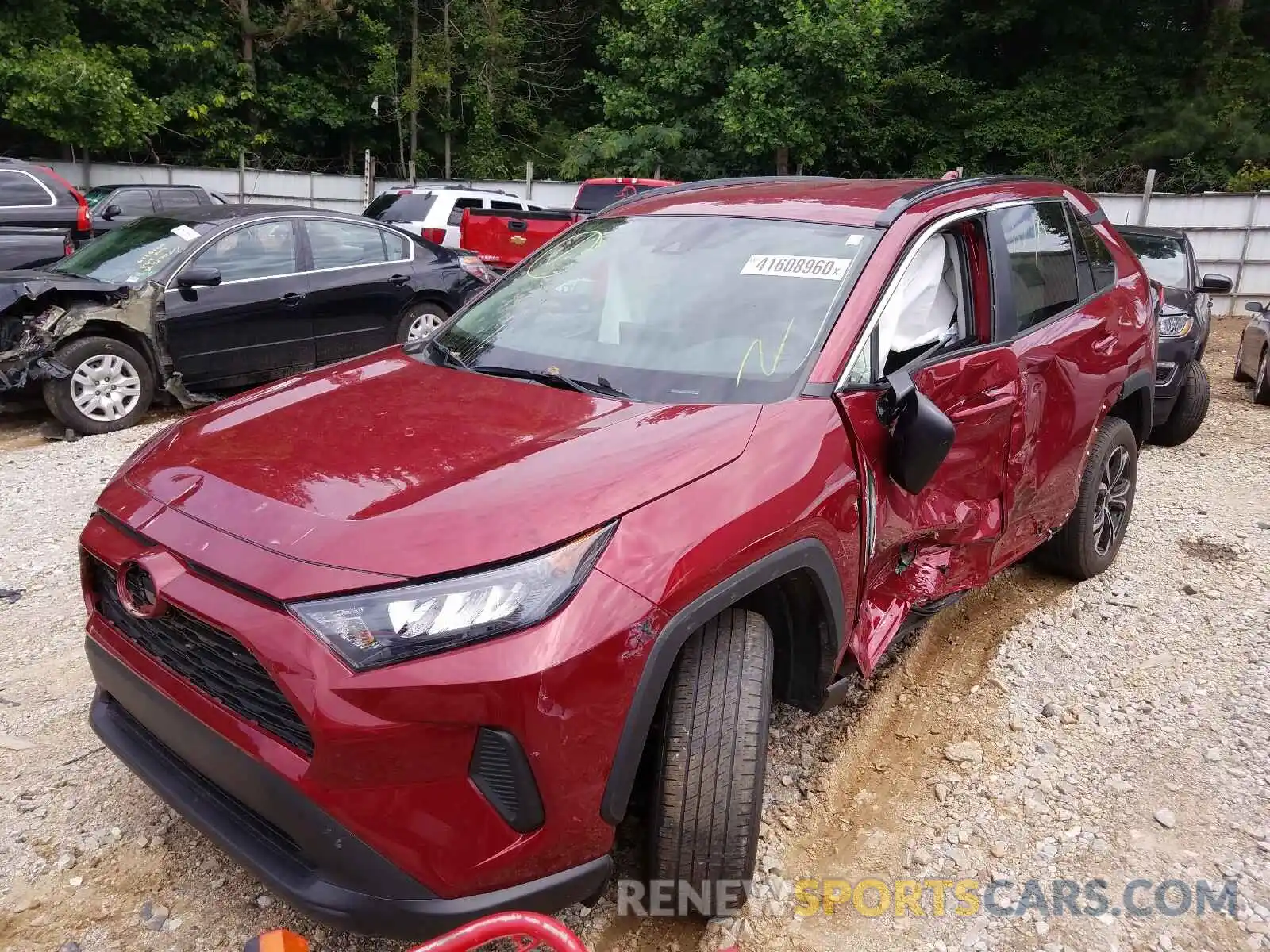 2 Photograph of a damaged car 2T3H1RFV4KC007198 TOYOTA RAV4 2019