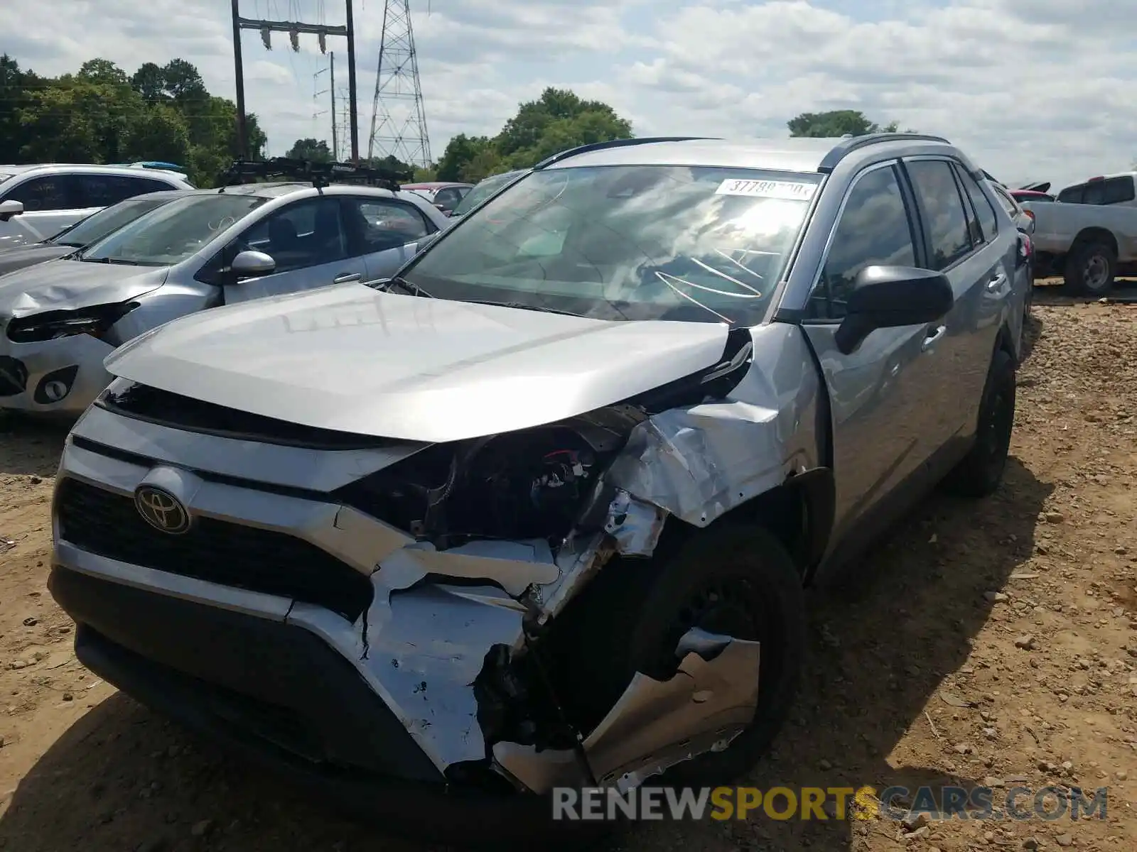 2 Photograph of a damaged car 2T3H1RFV4KC009517 TOYOTA RAV4 2019