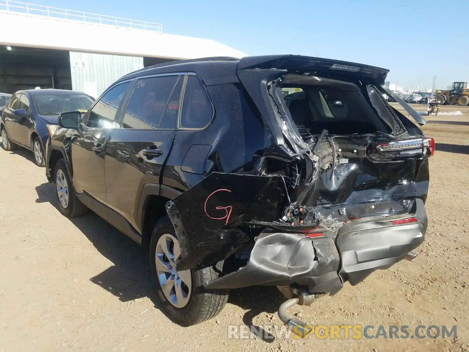 3 Photograph of a damaged car 2T3H1RFV4KC013373 TOYOTA RAV4 2019