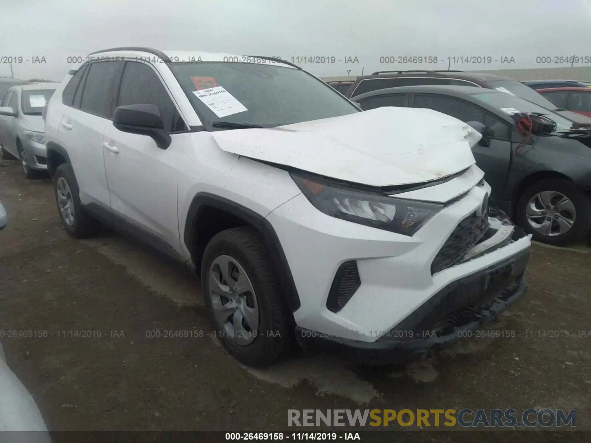 1 Фотография поврежденного автомобиля 2T3H1RFV4KC022283 TOYOTA RAV4 2019