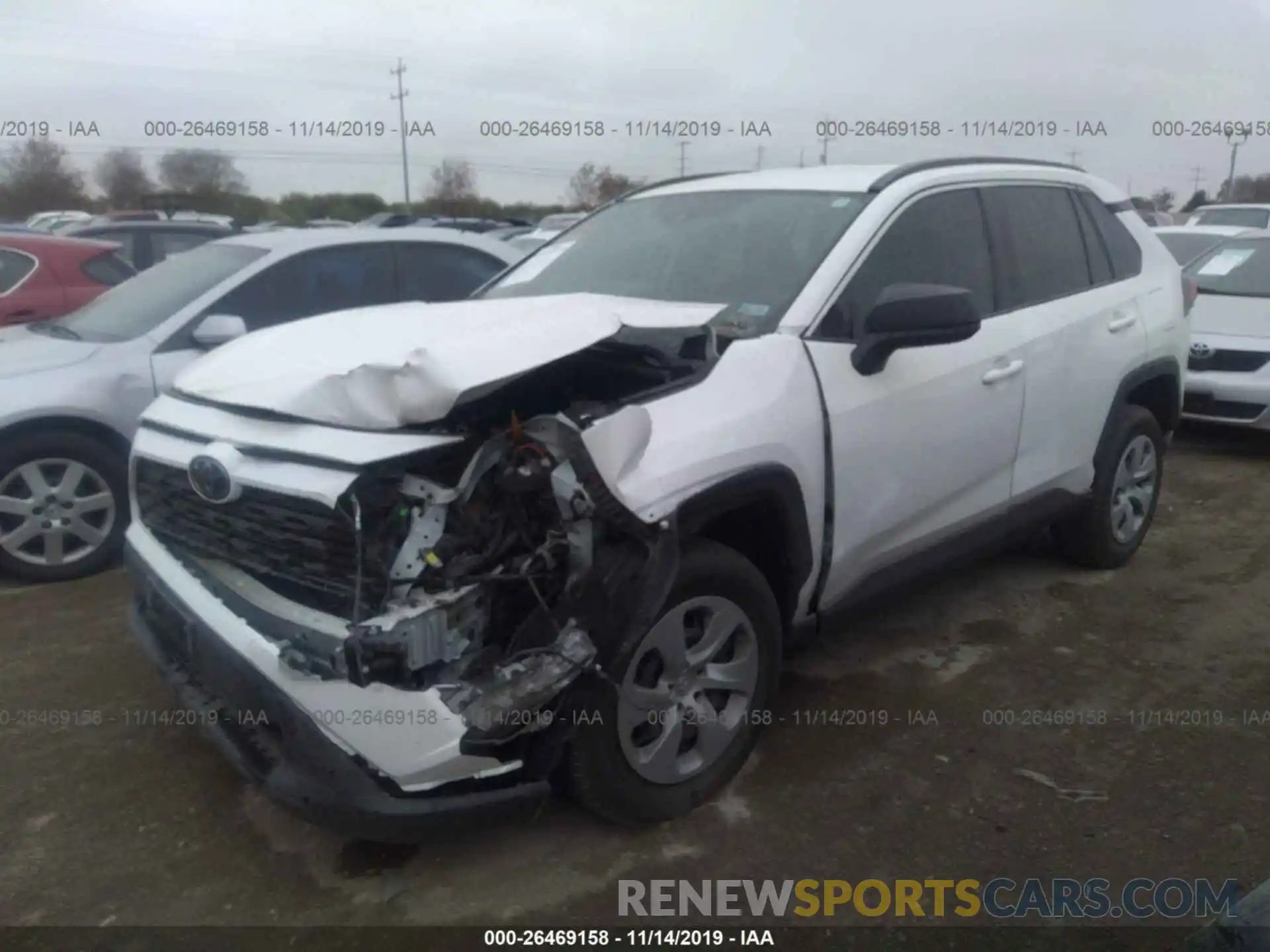 2 Photograph of a damaged car 2T3H1RFV4KC022283 TOYOTA RAV4 2019