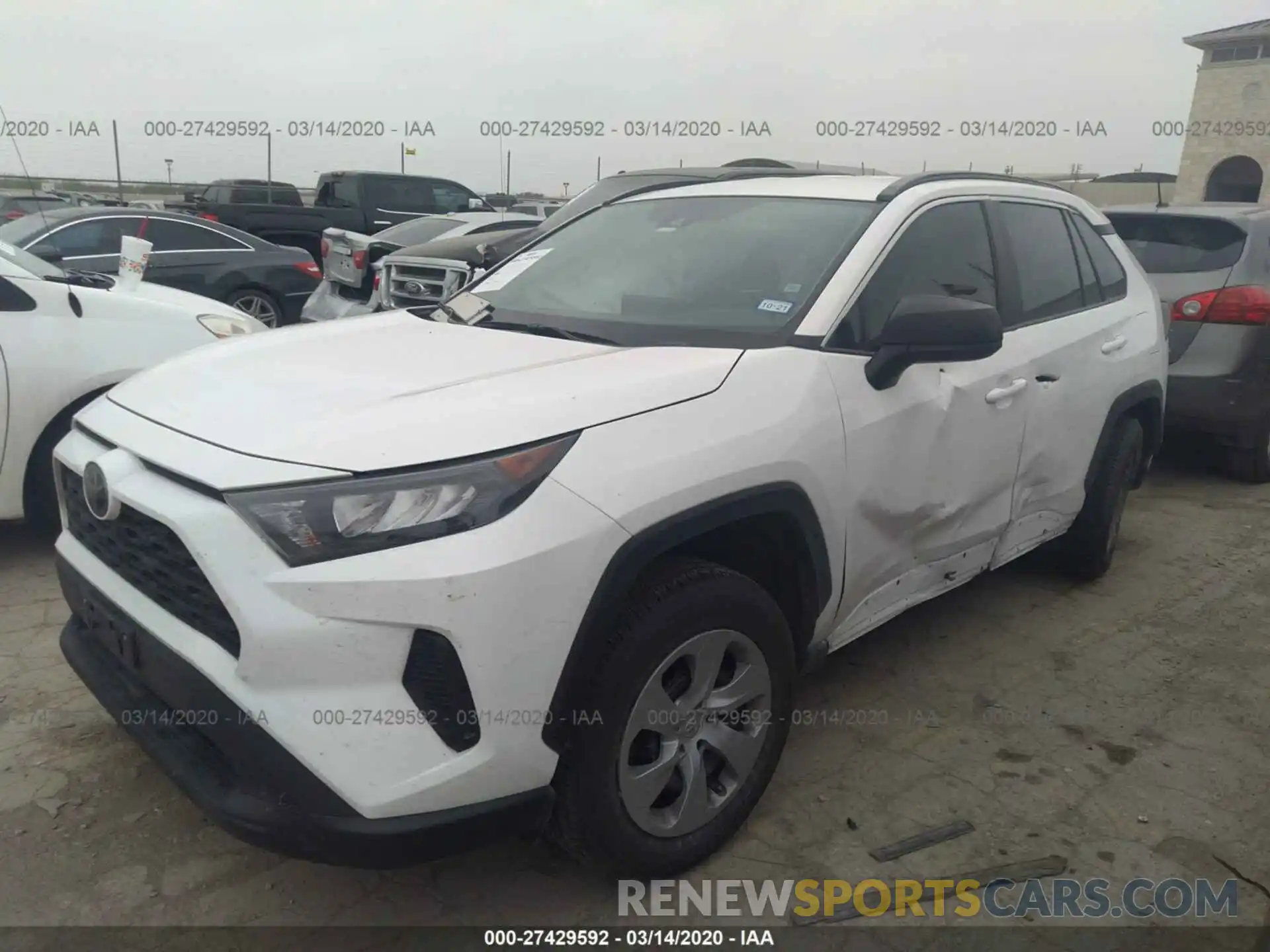 2 Photograph of a damaged car 2T3H1RFV4KC024762 TOYOTA RAV4 2019