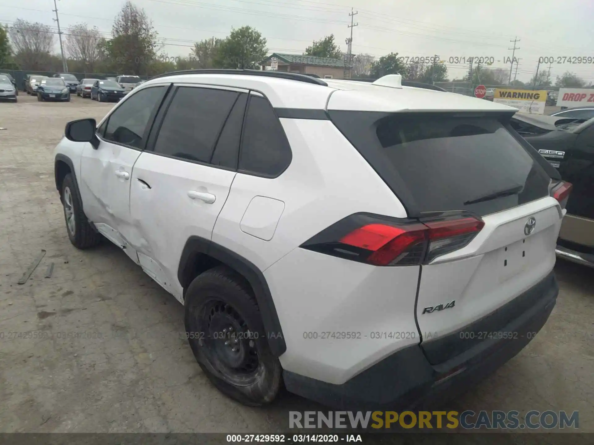 3 Photograph of a damaged car 2T3H1RFV4KC024762 TOYOTA RAV4 2019