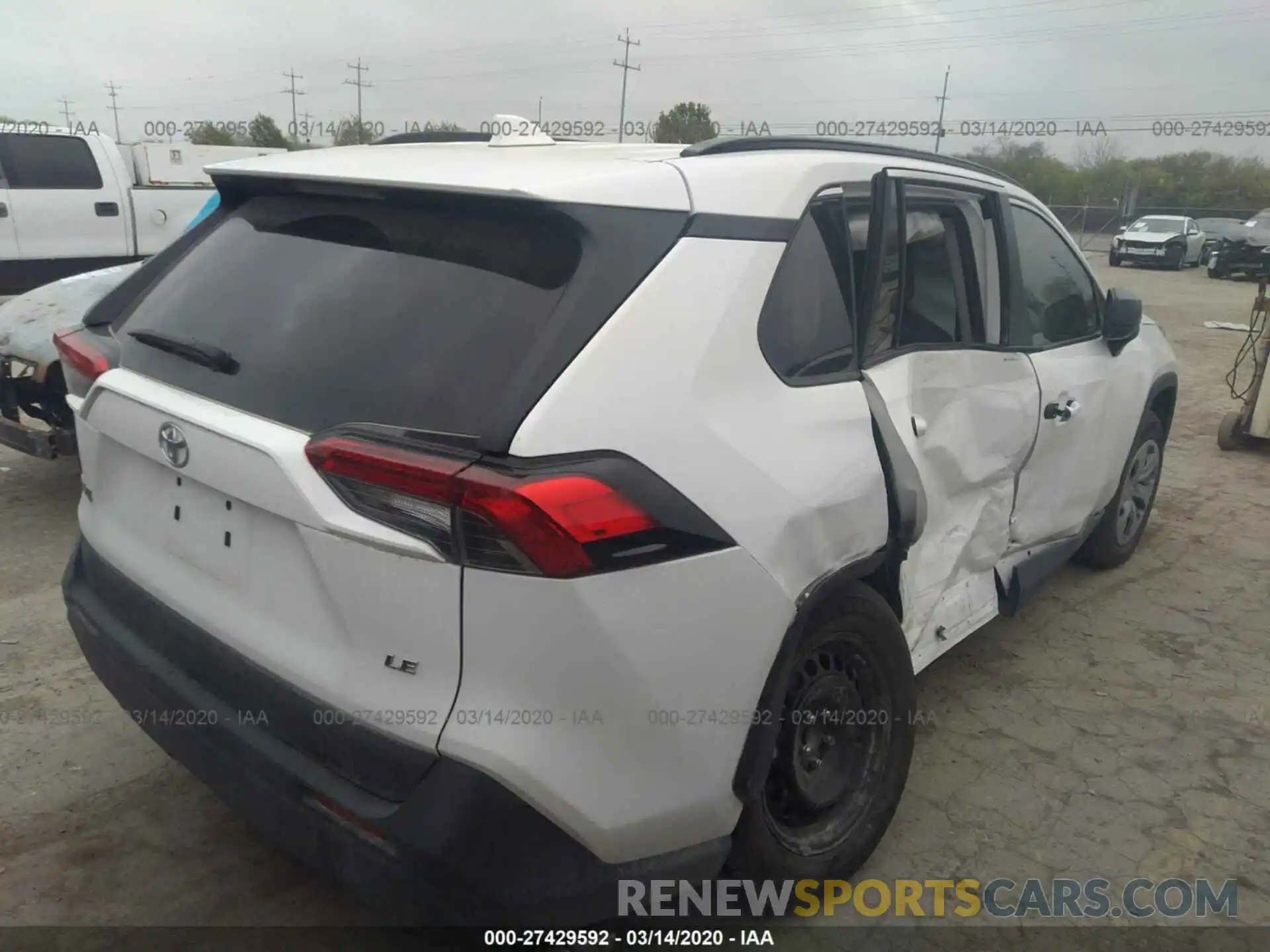 4 Photograph of a damaged car 2T3H1RFV4KC024762 TOYOTA RAV4 2019