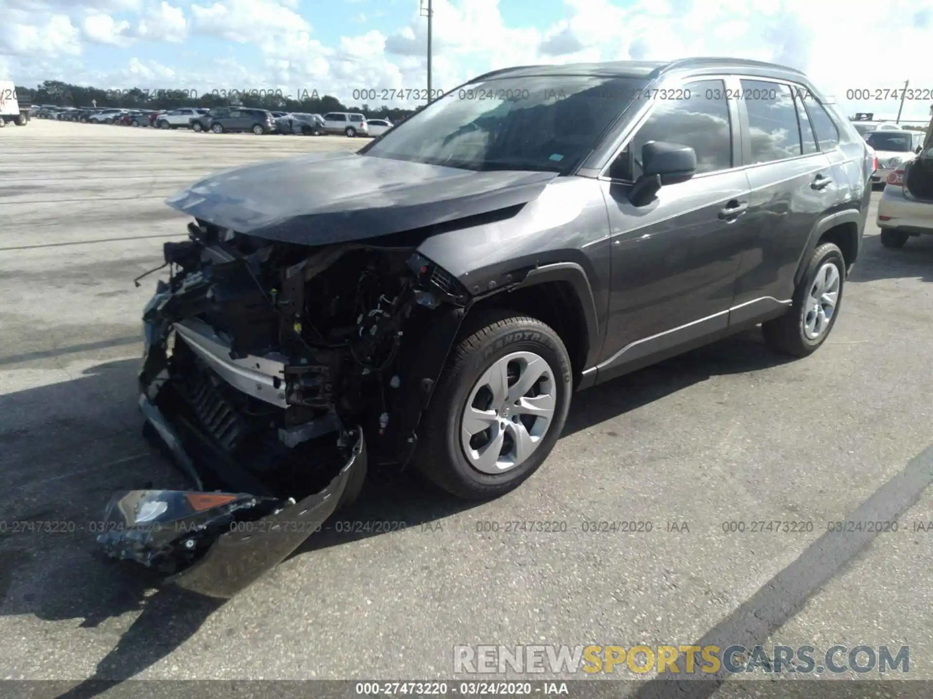 2 Photograph of a damaged car 2T3H1RFV4KC029475 TOYOTA RAV4 2019