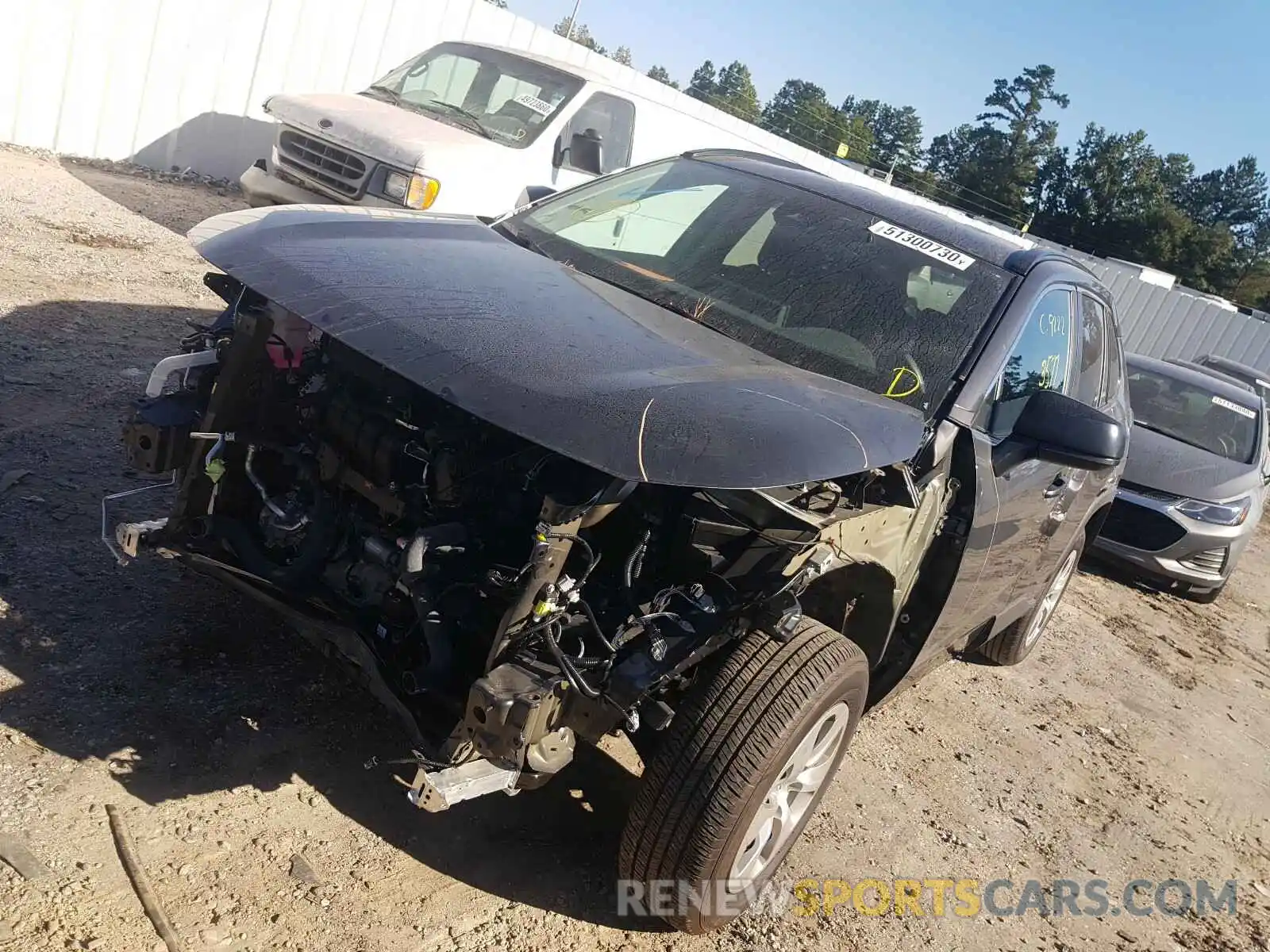 2 Photograph of a damaged car 2T3H1RFV4KC032165 TOYOTA RAV4 2019