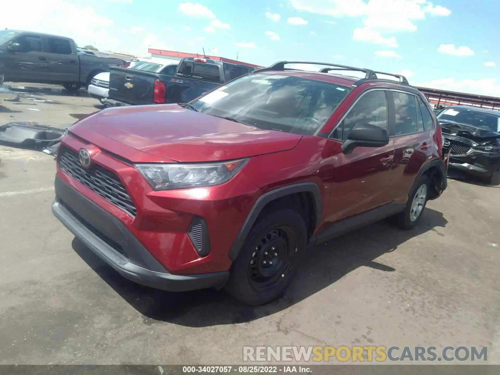 2 Photograph of a damaged car 2T3H1RFV4KW008673 TOYOTA RAV4 2019