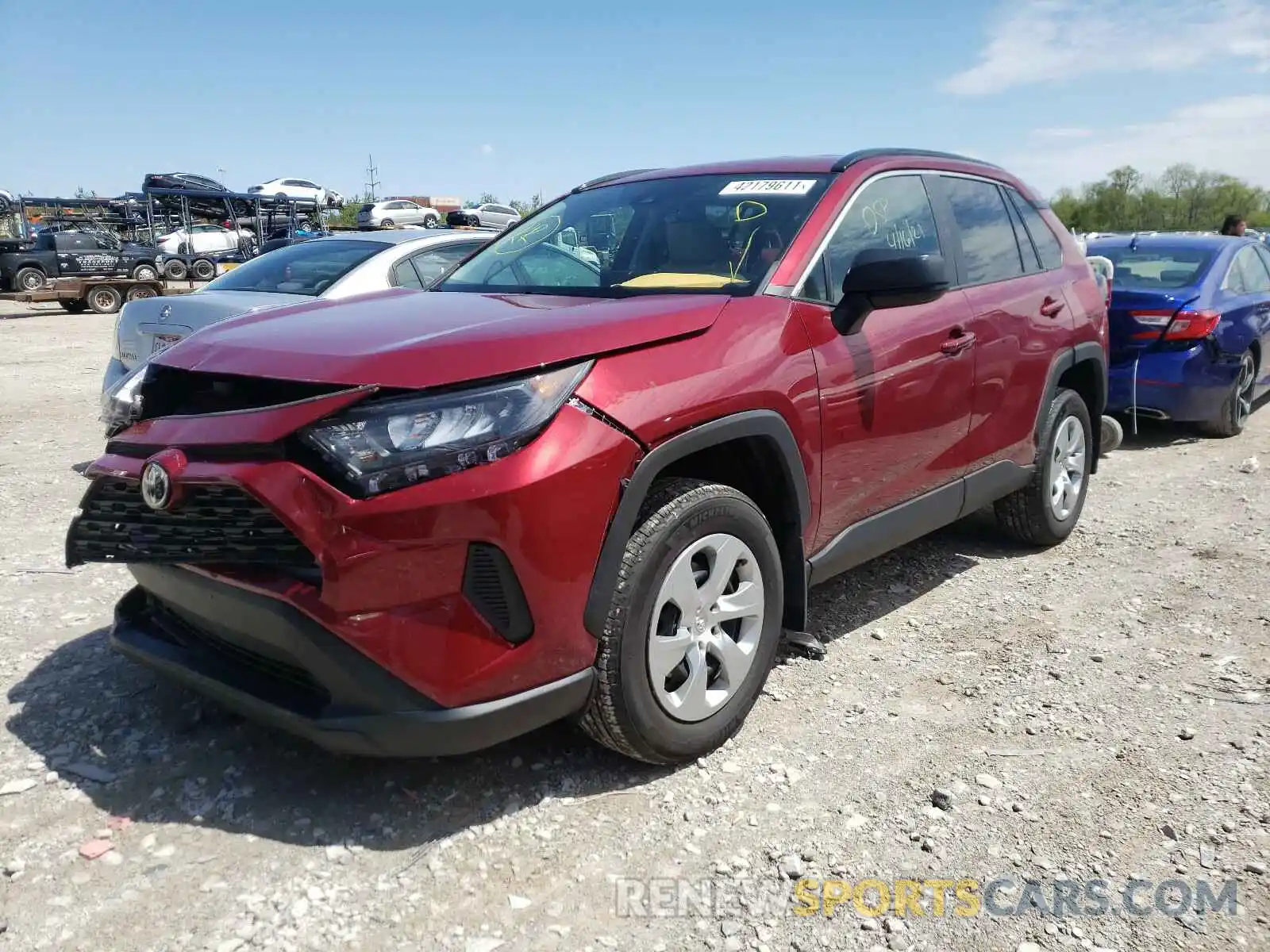 2 Photograph of a damaged car 2T3H1RFV4KW029796 TOYOTA RAV4 2019