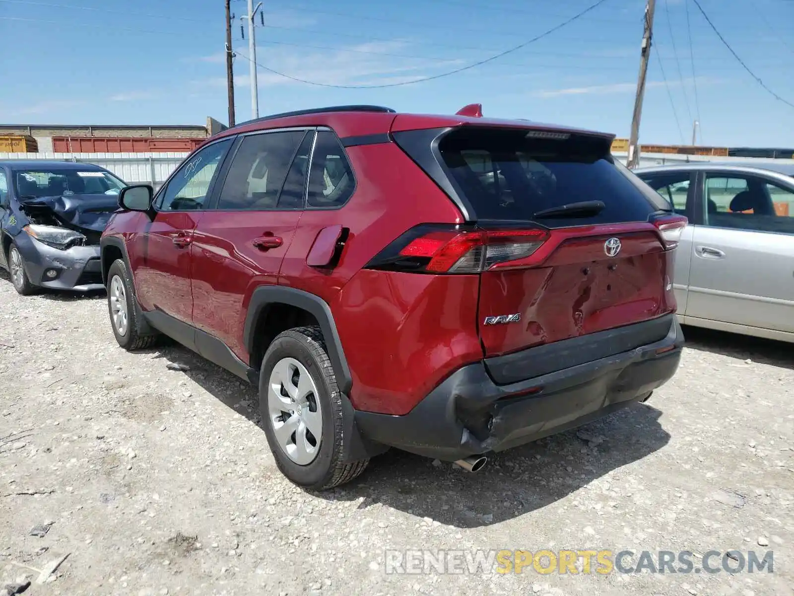 3 Photograph of a damaged car 2T3H1RFV4KW029796 TOYOTA RAV4 2019