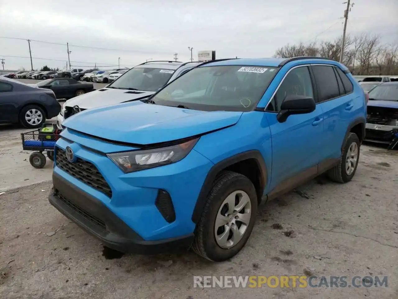 2 Фотография поврежденного автомобиля 2T3H1RFV4KW039972 TOYOTA RAV4 2019