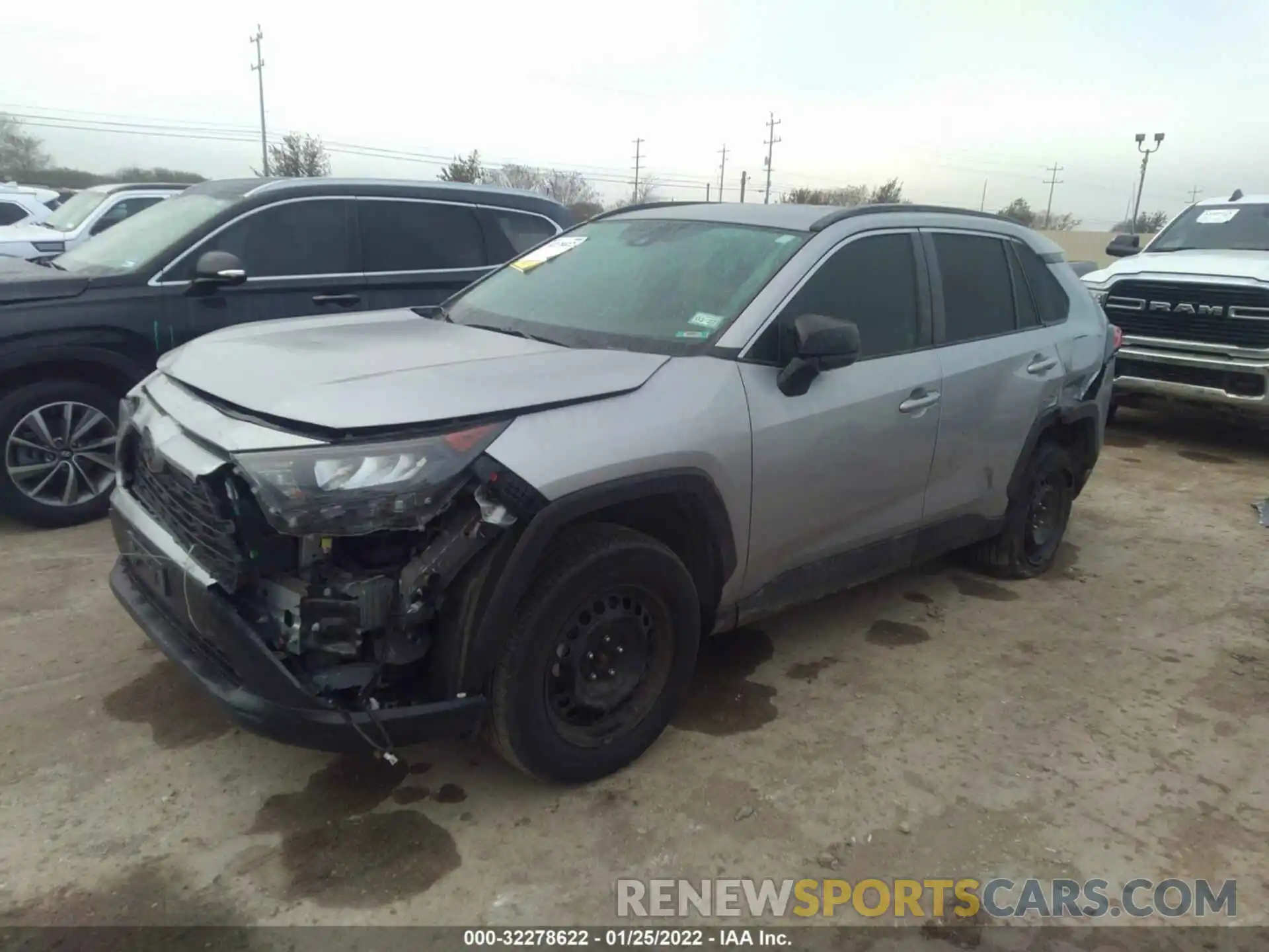 2 Photograph of a damaged car 2T3H1RFV4KW052950 TOYOTA RAV4 2019