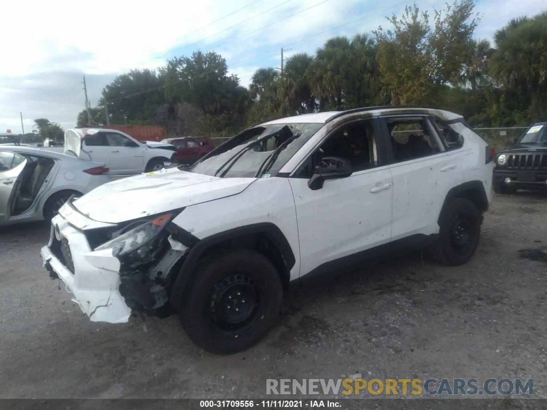 2 Photograph of a damaged car 2T3H1RFV4KW053404 TOYOTA RAV4 2019