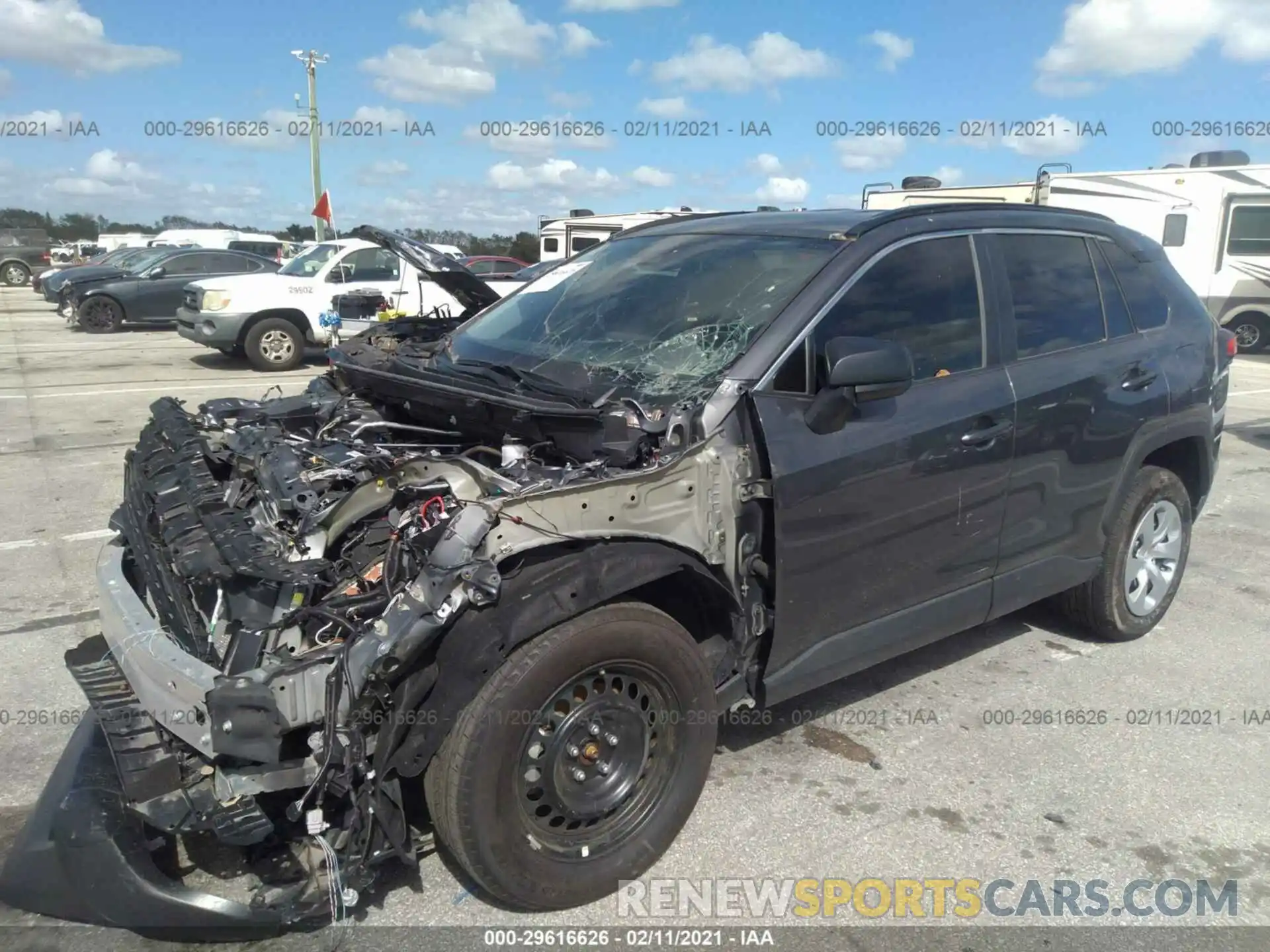 2 Photograph of a damaged car 2T3H1RFV4KW057453 TOYOTA RAV4 2019