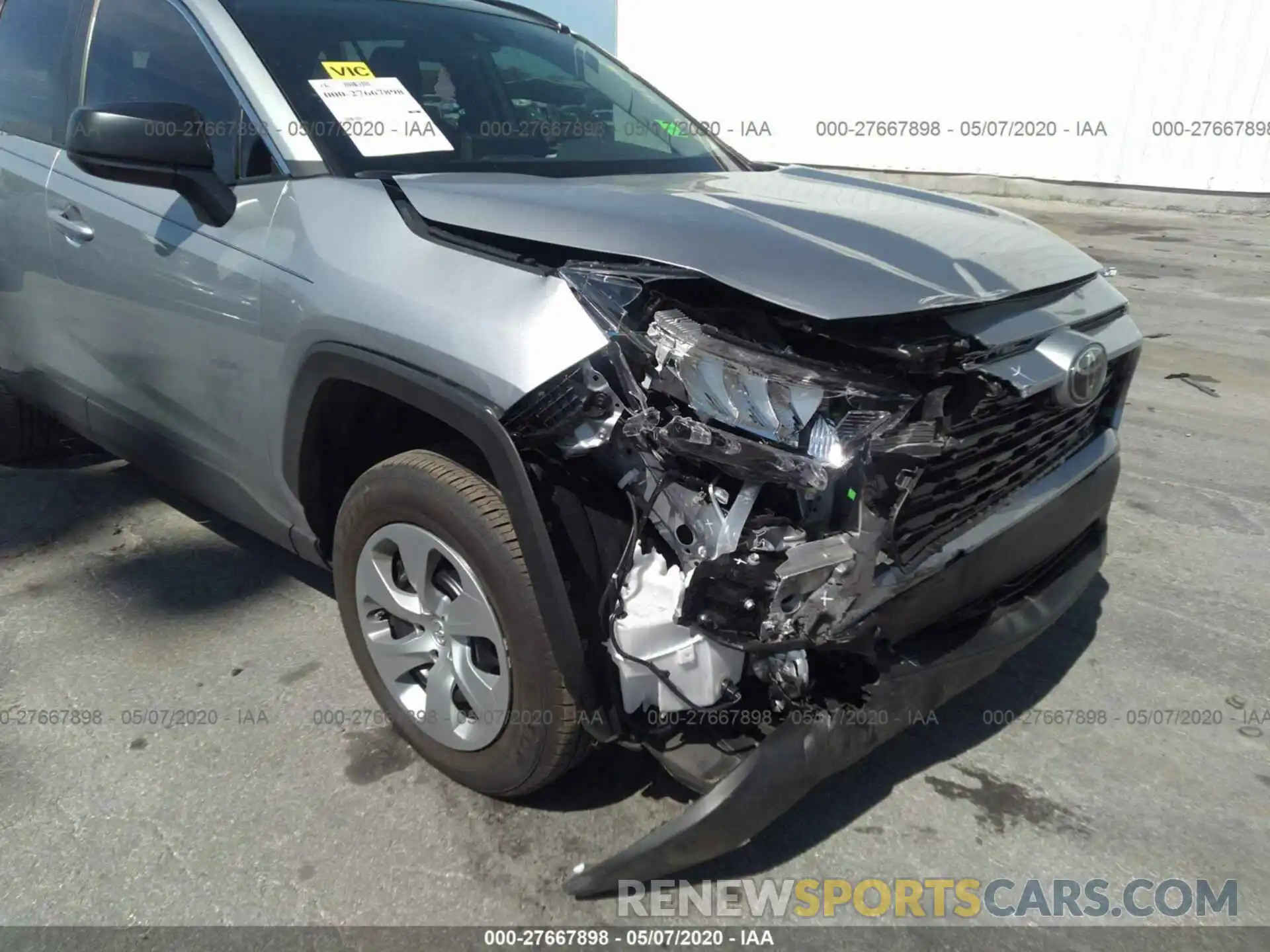 6 Фотография поврежденного автомобиля 2T3H1RFV5KC027119 TOYOTA RAV4 2019